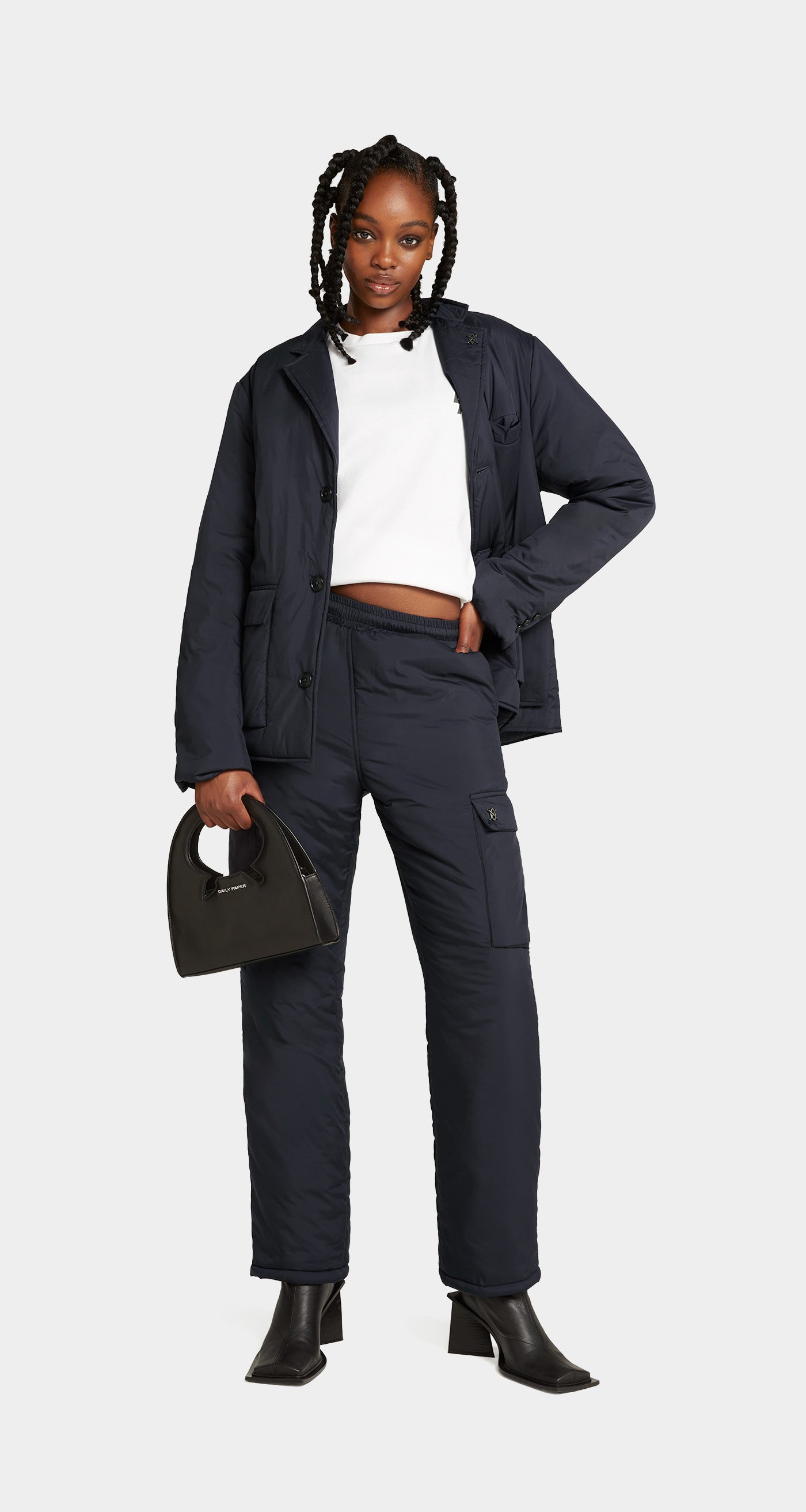 DP - Deep Navy Rondre Jacket - Wmn - Front