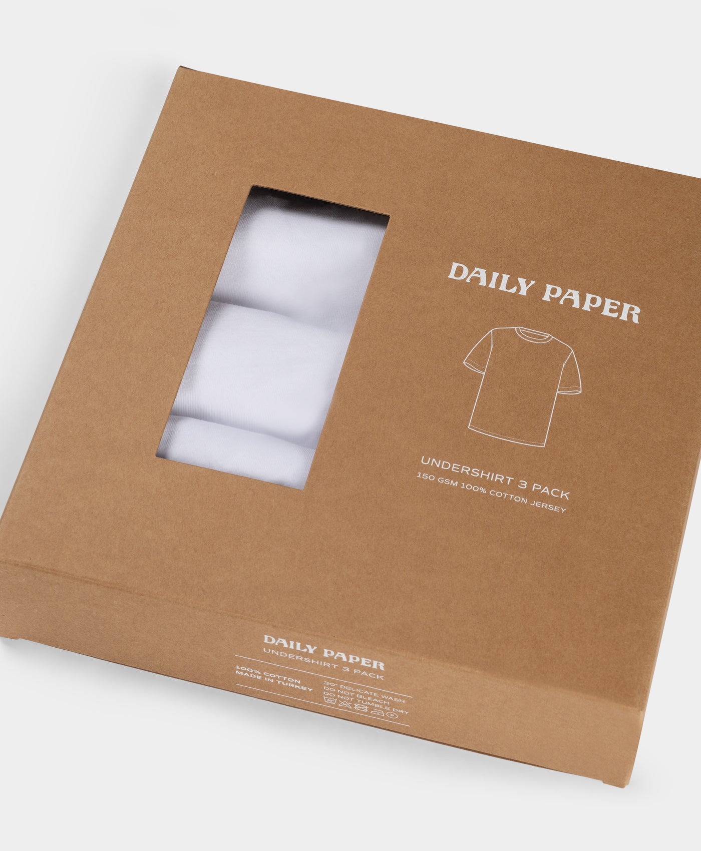 DP - White 3 Pack Undershirt - Packshot - detail 