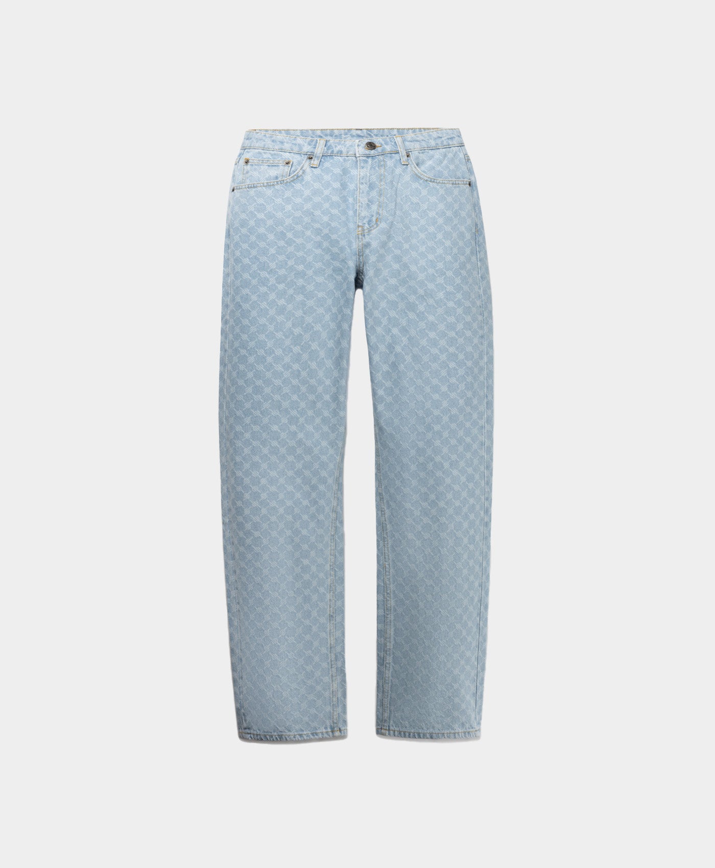 DP - Mid Blue Amba Monogram Relaxed Jeans - Packshot - Front