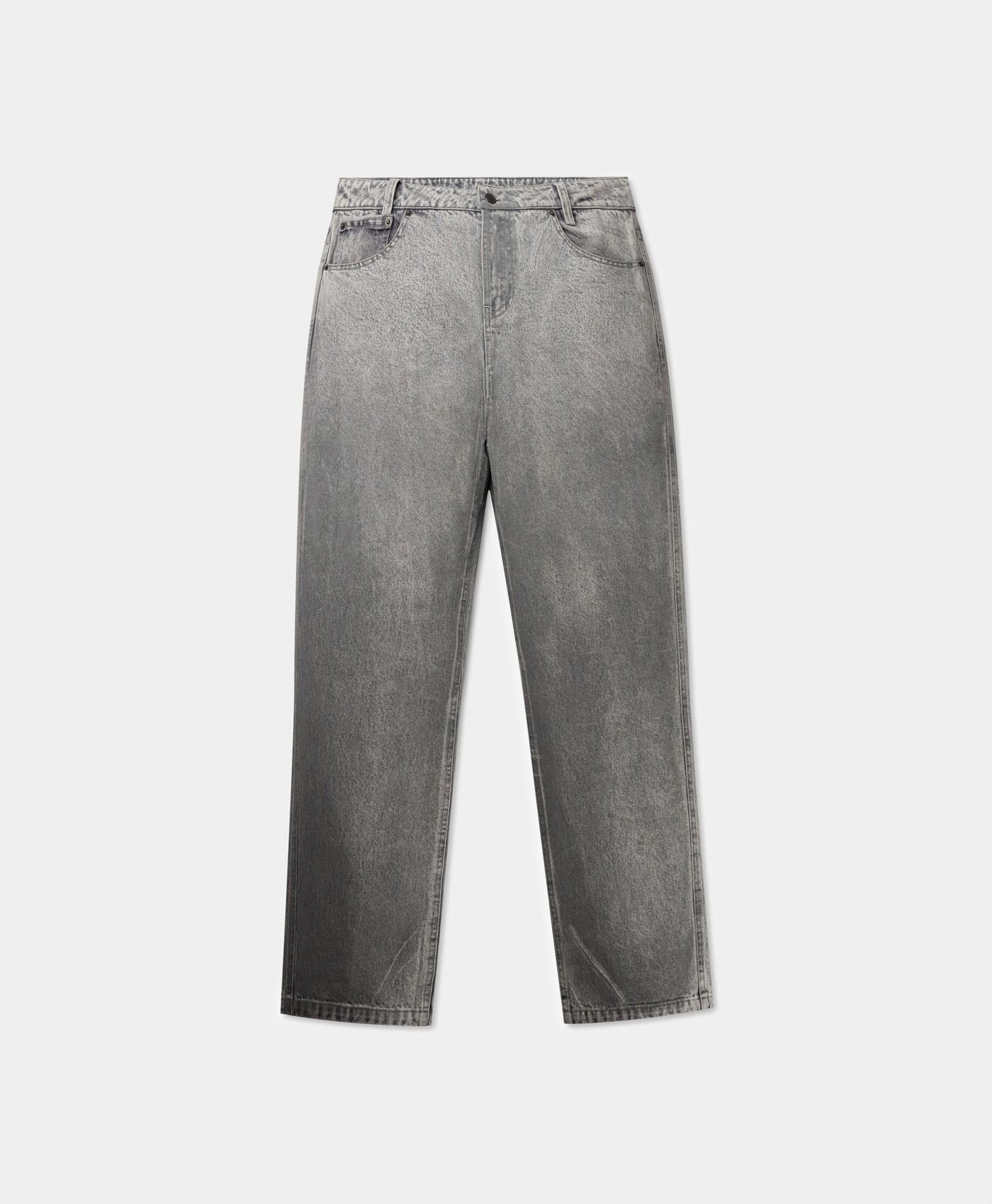 DP - Grey Amba Wax Relaxed Jeans - Packshot - front 