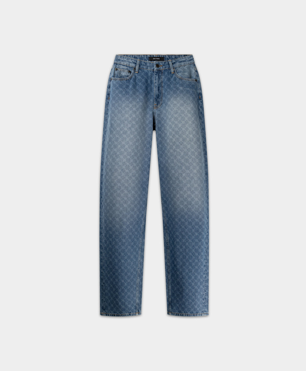 DP - Blue Avery Monogram Jeans - Packshot - front 