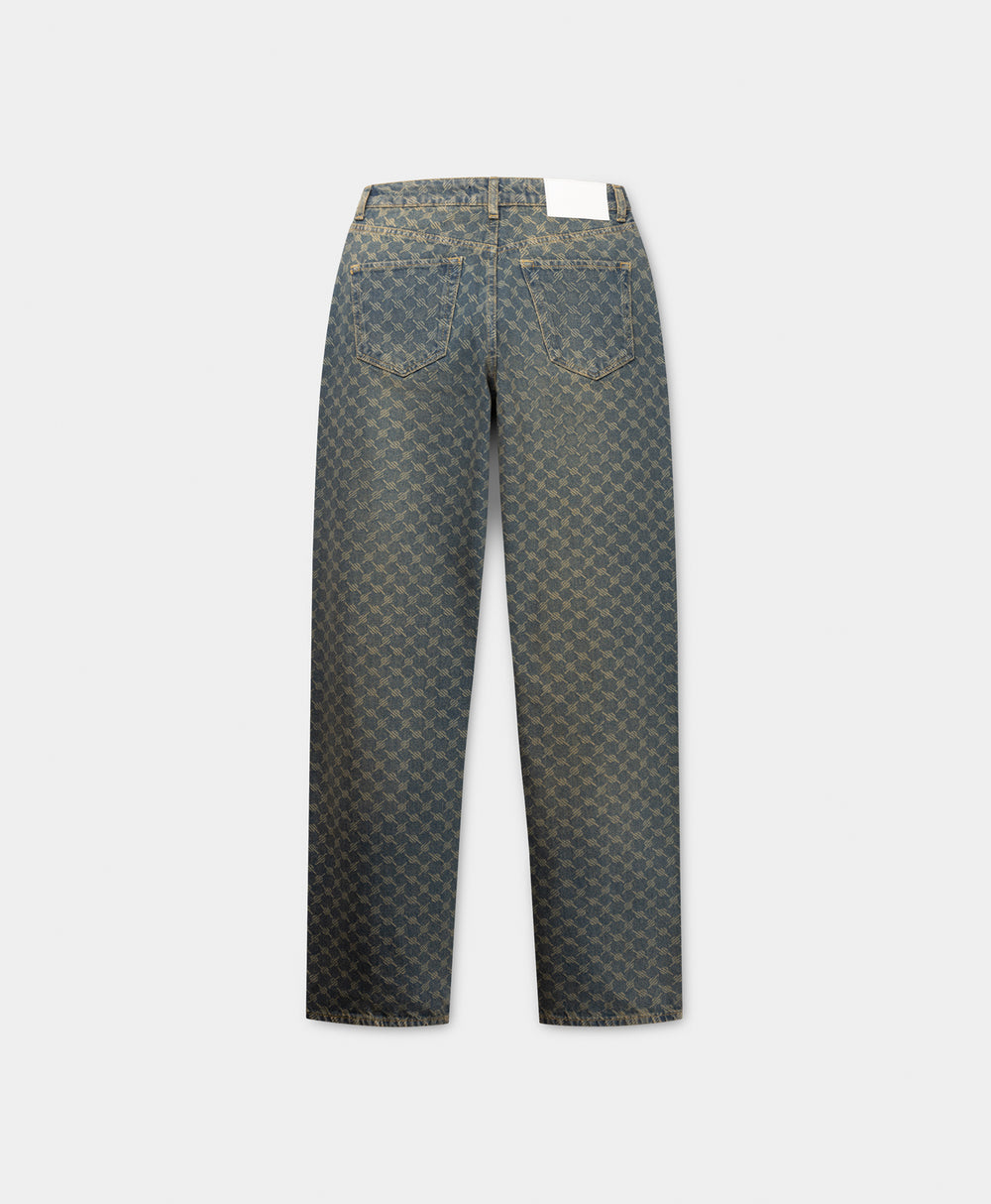 DP - Sand Blue Avery Monogram Jeans - Packshot - Rear