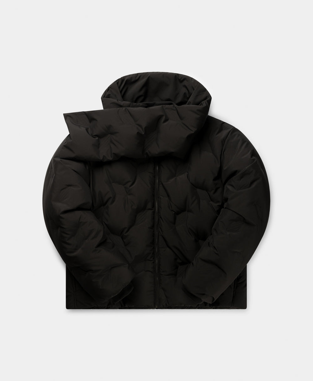 DP - Jet Black Ayan Monogram Puffer Jacket - Packshot - front 