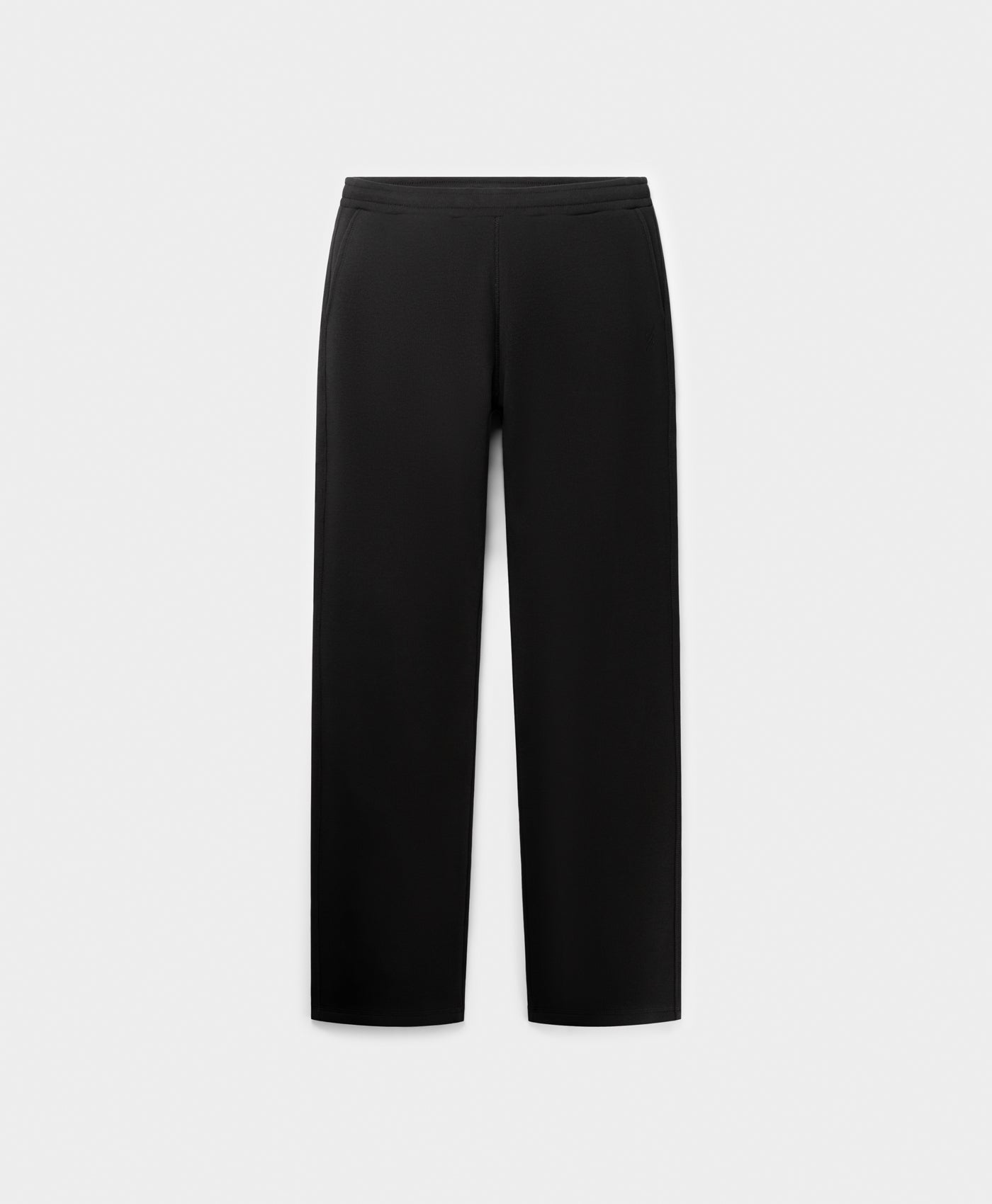 DP - Black Mono Rib Pants - Packshot - front 