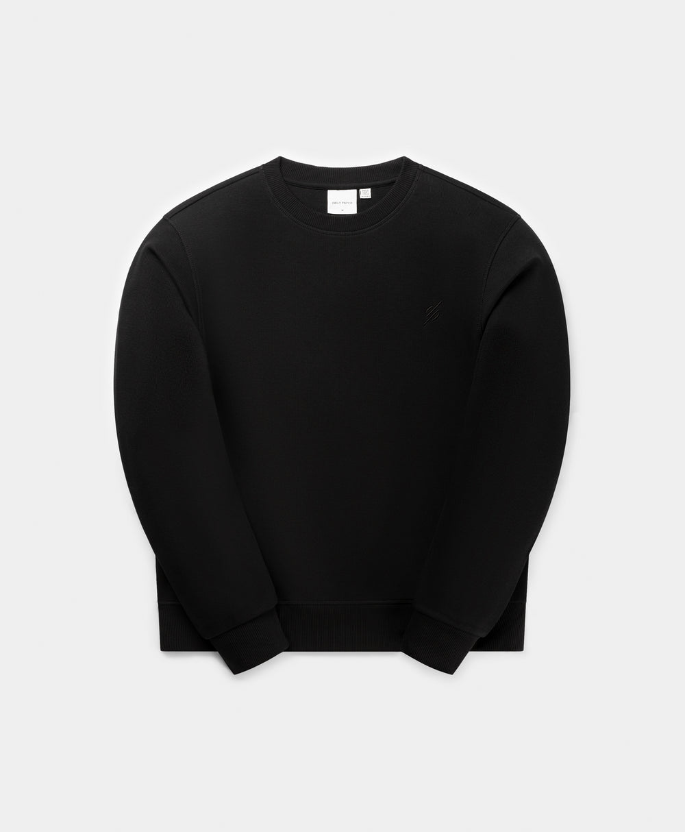 DP - Black Mono Rib Sweater - Packshot - front 