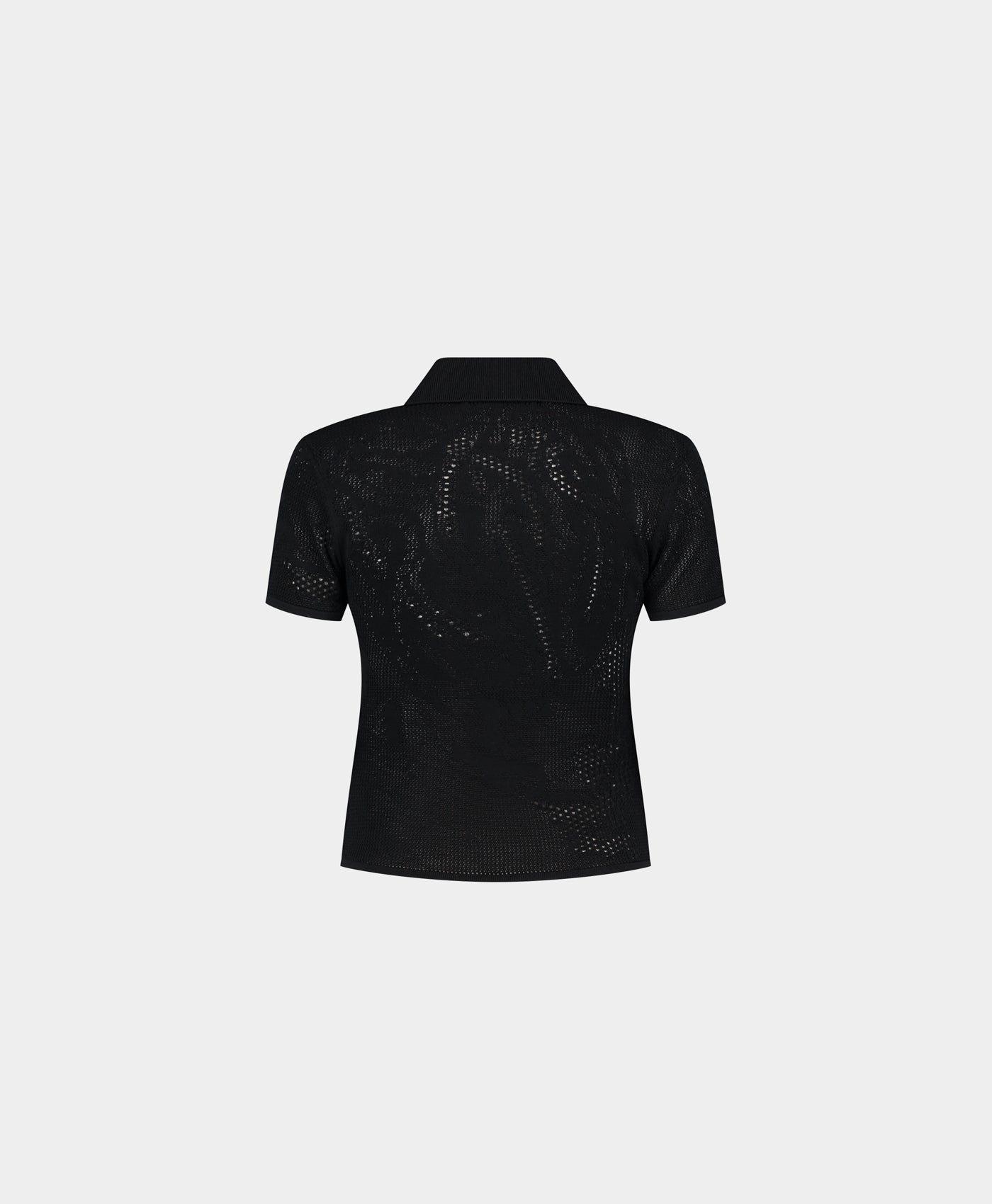 DP - Black Braided Polo - Packshot - rear