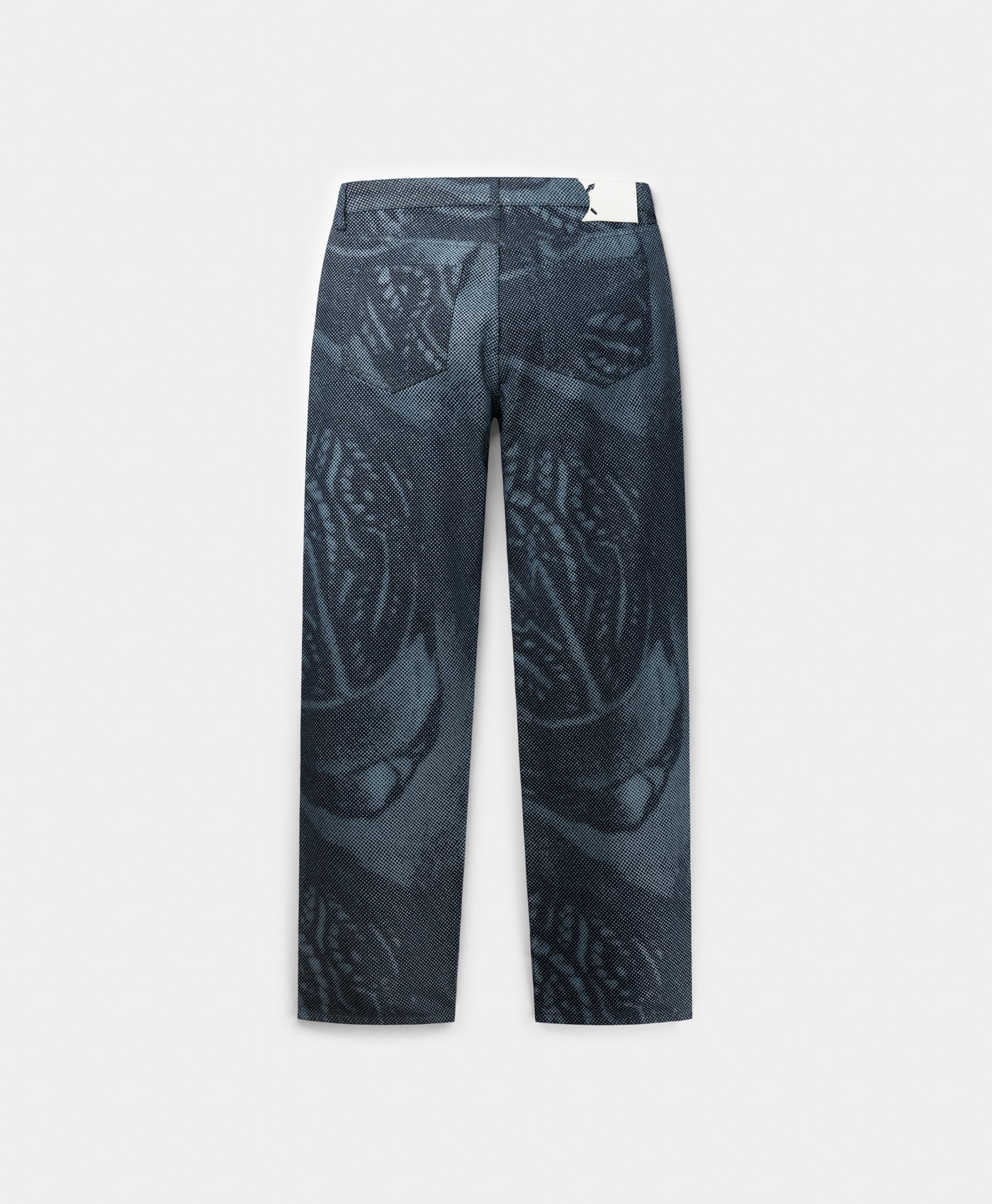 DP - Mid Blue Denim Braids Jeans - Packshot - rear