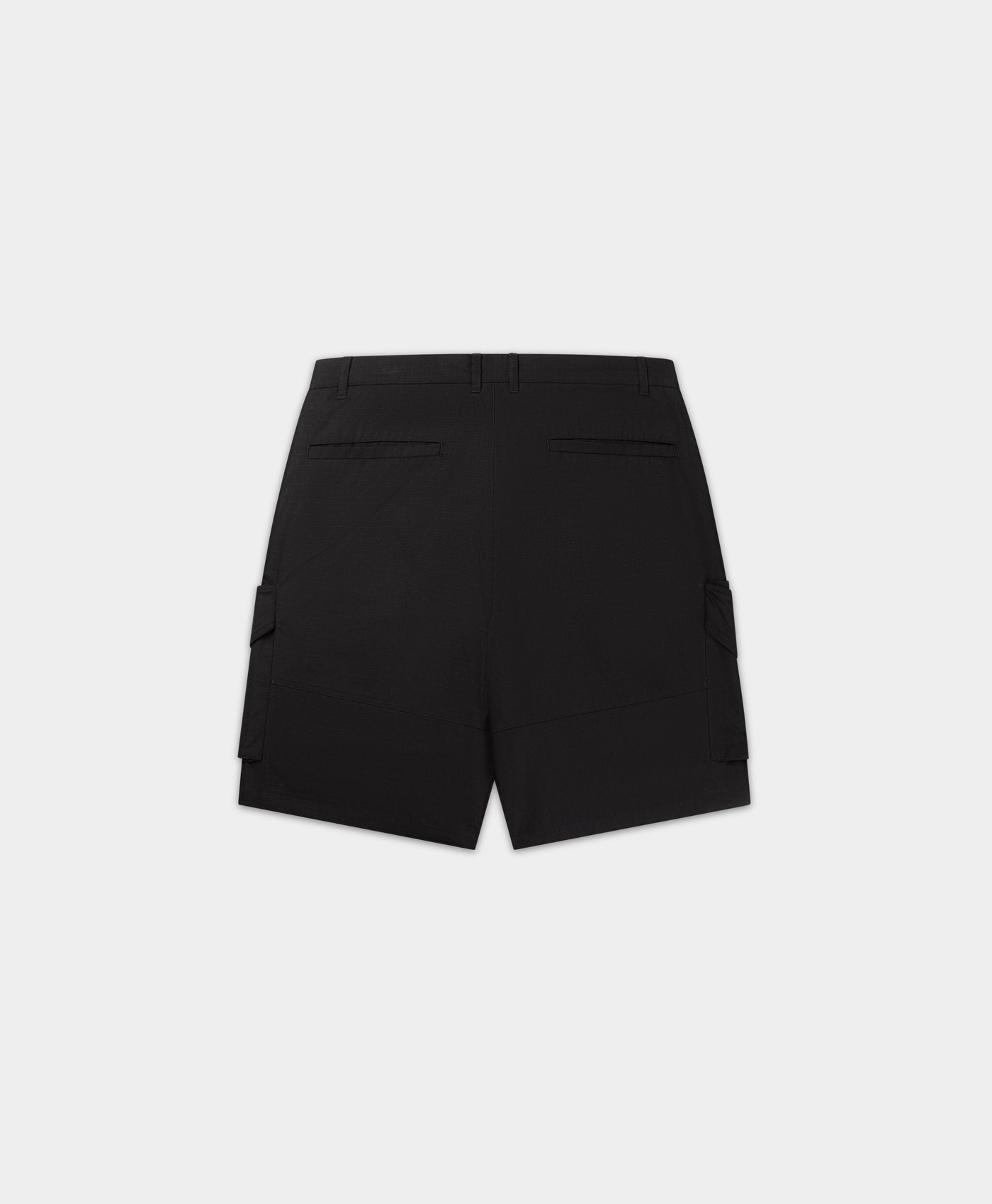 DP - Oyster Black Cotton Cargo Shorts - Packshot - rear