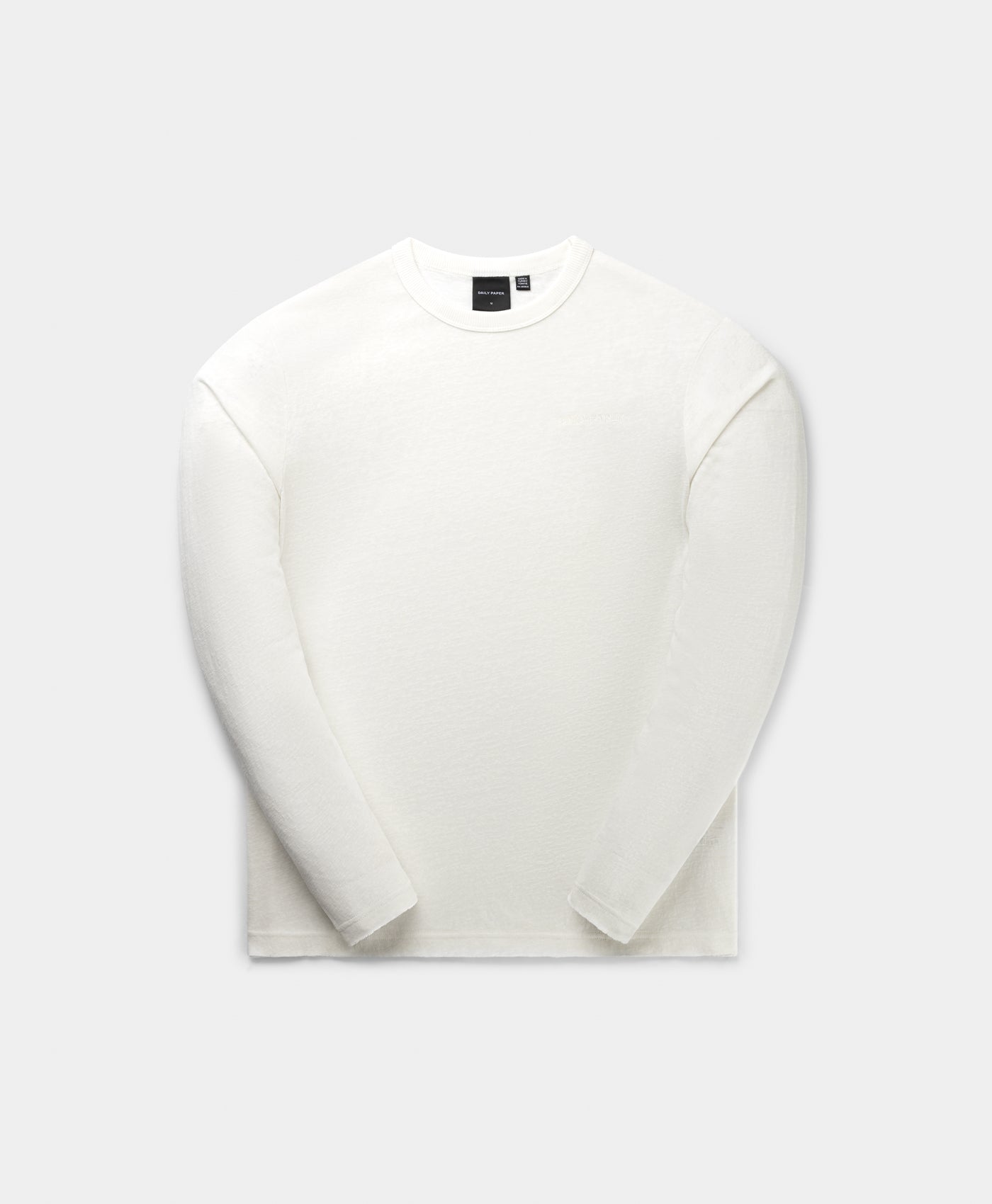 DP - White Slub Longsleeve - Packshot - front 