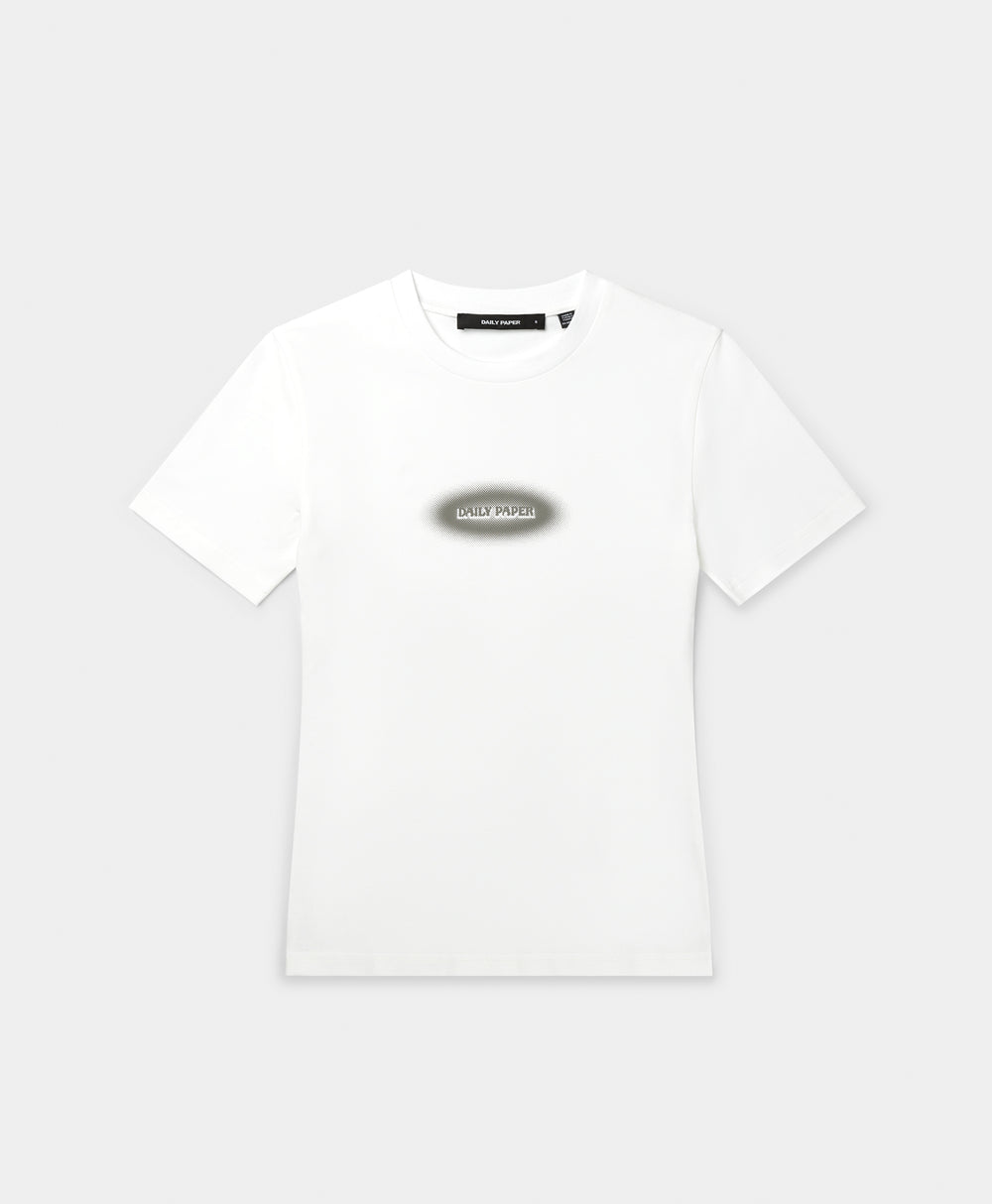 DP - White Dotted Type Fitted T-Shirt - Packshot - front 