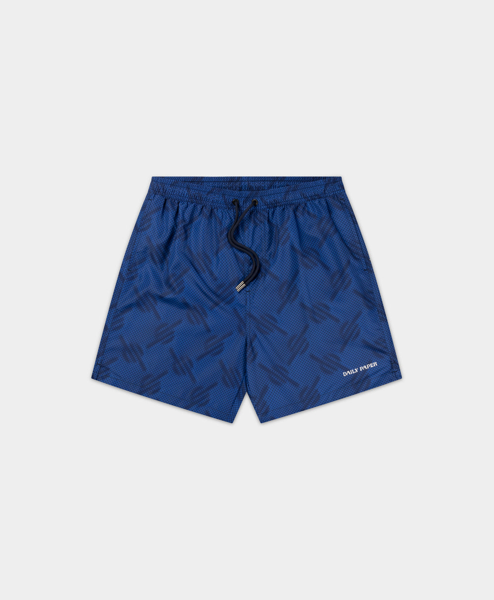 DP - True Blue Dotted Monogram Swimshorts - Packshot - front 