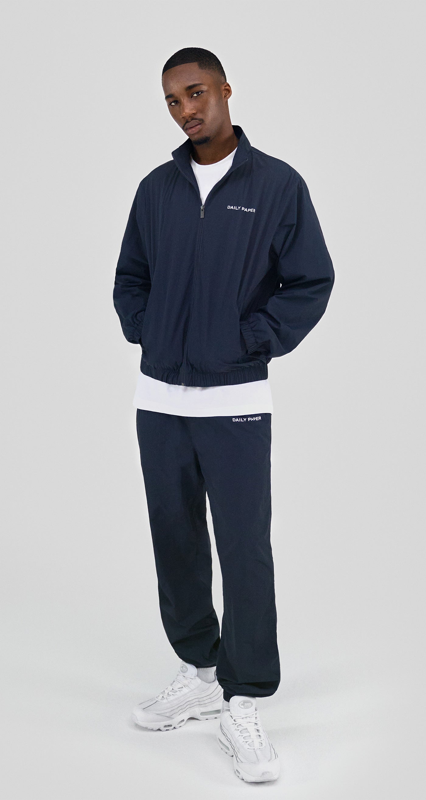 DP - Deep Navy Eward Pants - Men - Front Rear