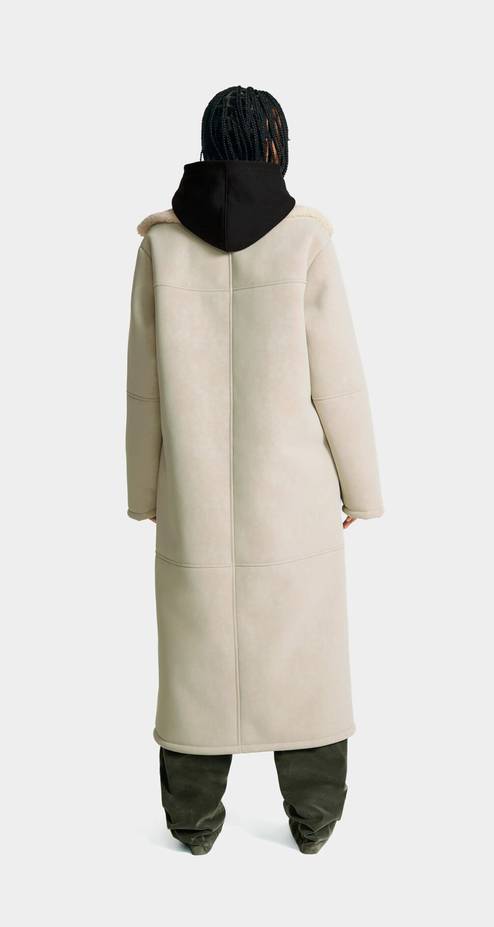 DP - Pelican Beige Chiara Coat - Modelshot - wmn - rear