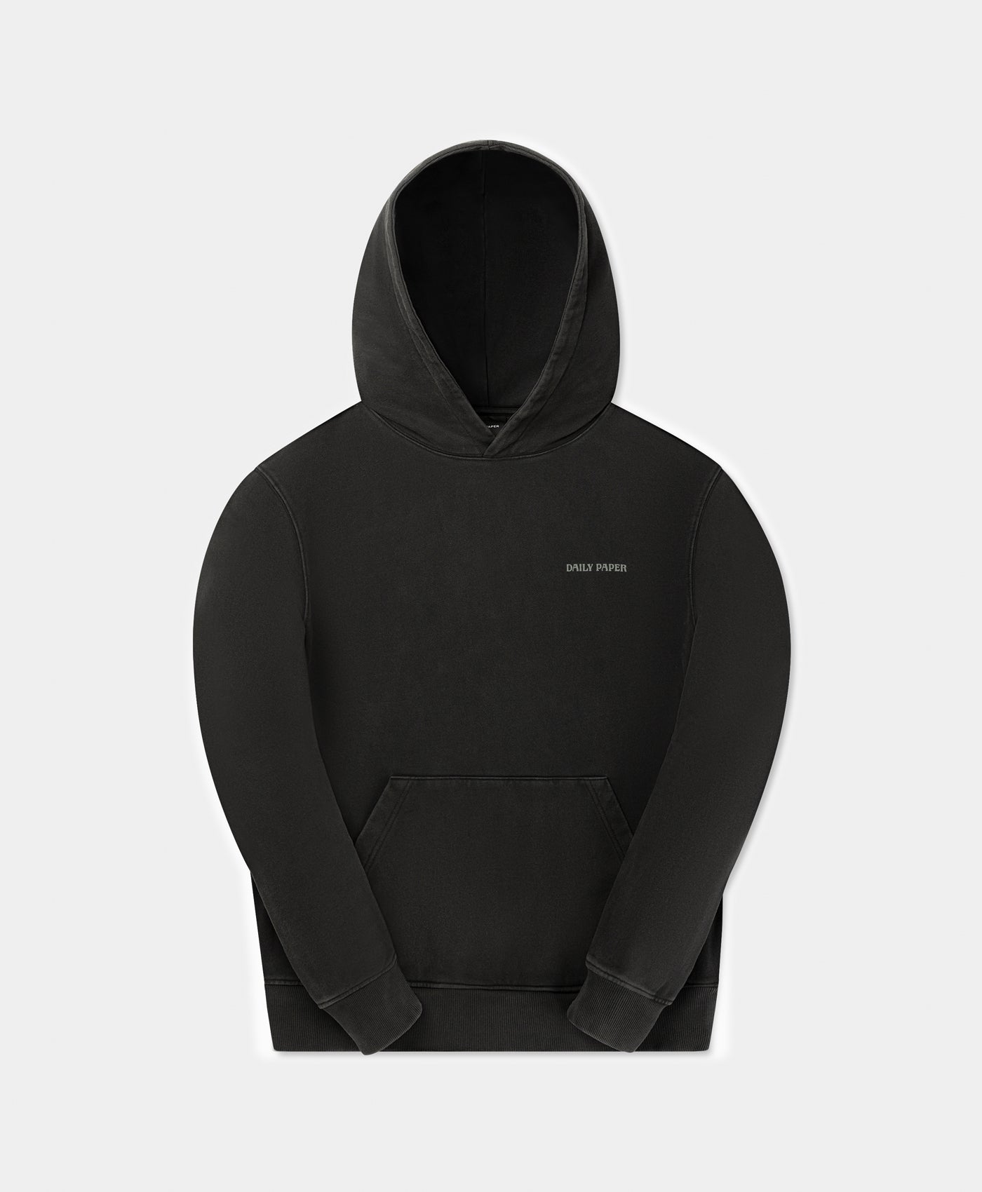 DP - Washed Black Senses Hoodie - Packshot - front 