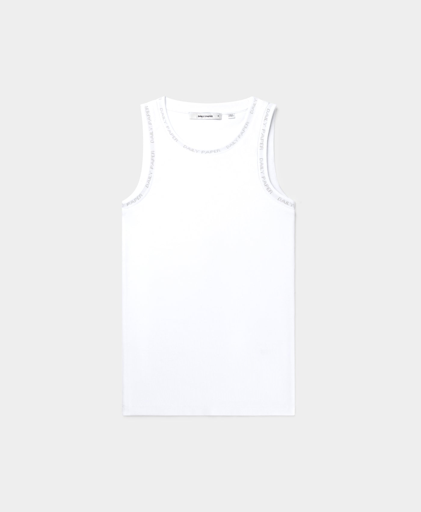 DP - White Erib Tank Top - Packshot - Front 