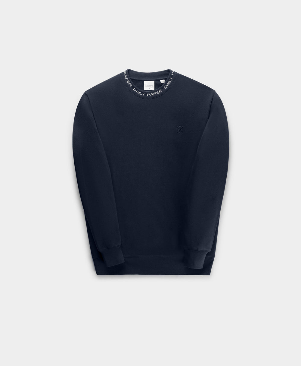 DP - Deep Navy Erib Sweater - Packshot - Front