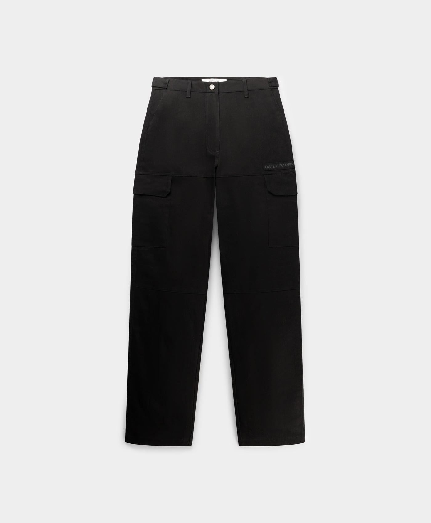 DP - Black Ezea Cargo Pants - Packshot - Front