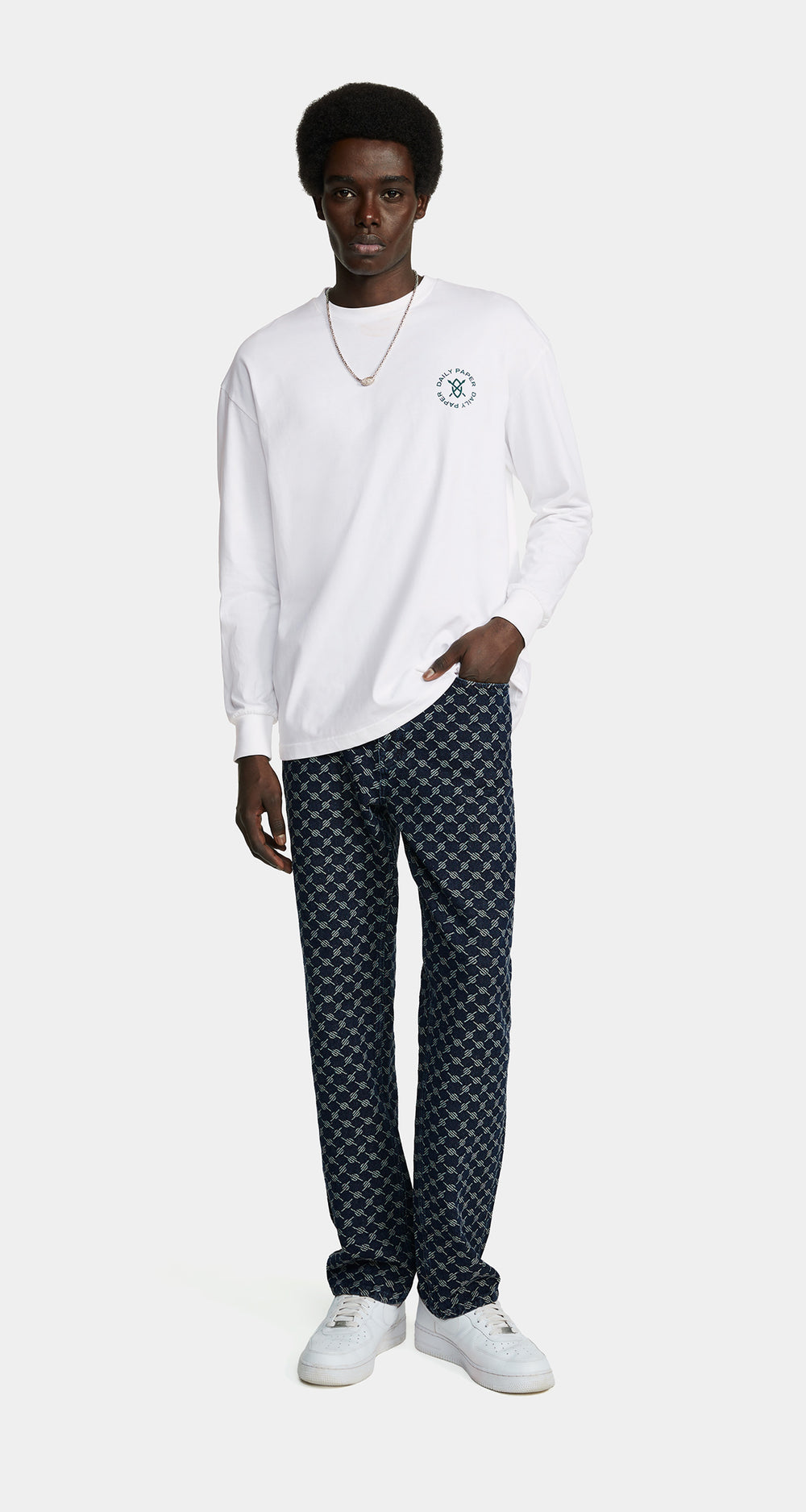 DP - White Circle LS - Men - Front