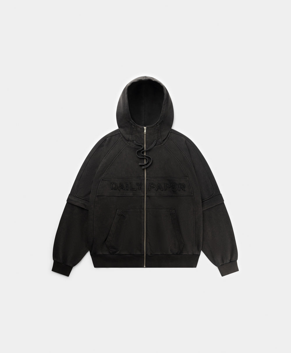 DP - Black Garment Wash Jacket - Packshot - front 