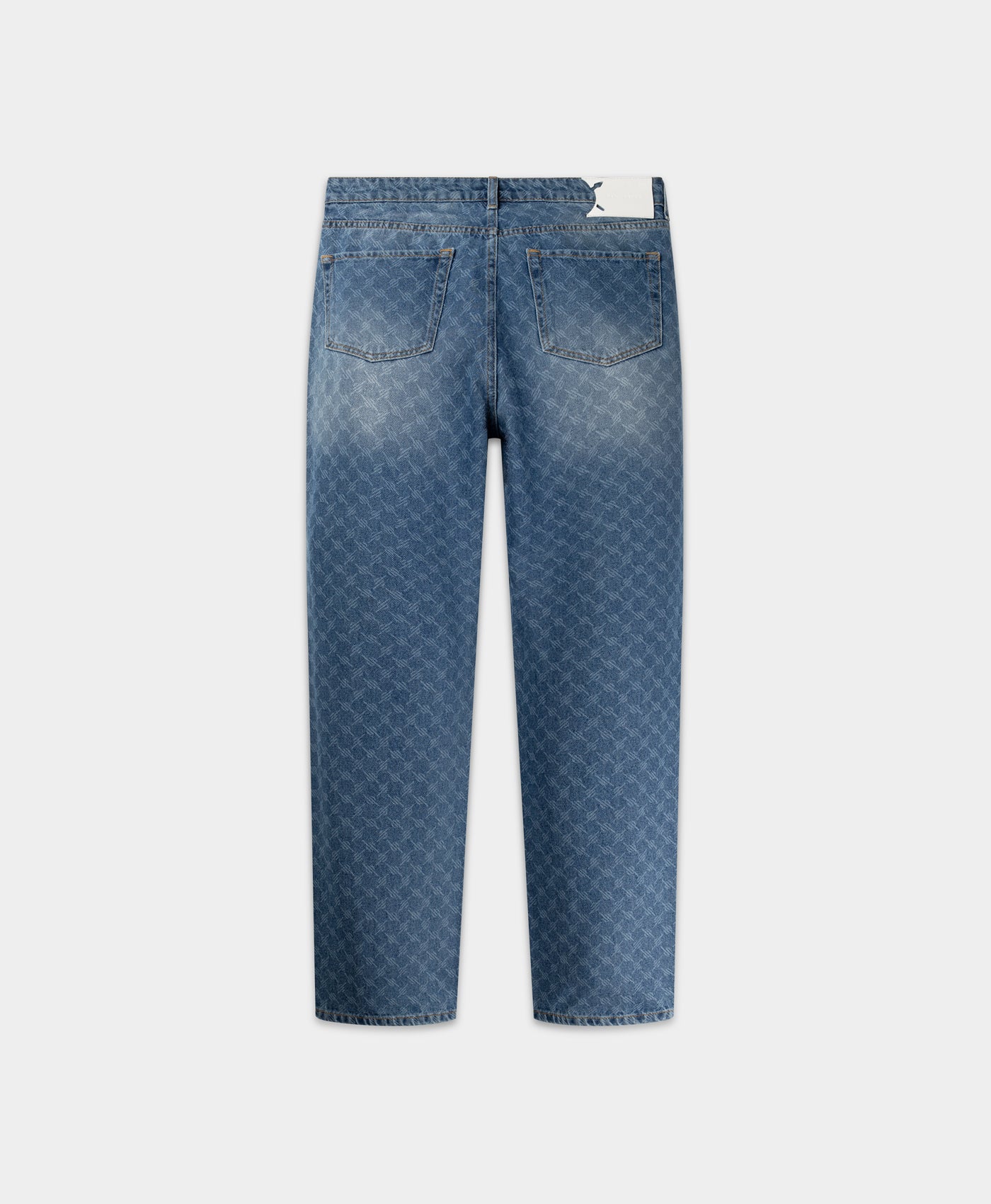 DP - Blue Kibo Monogram Jeans - Packshot - rear