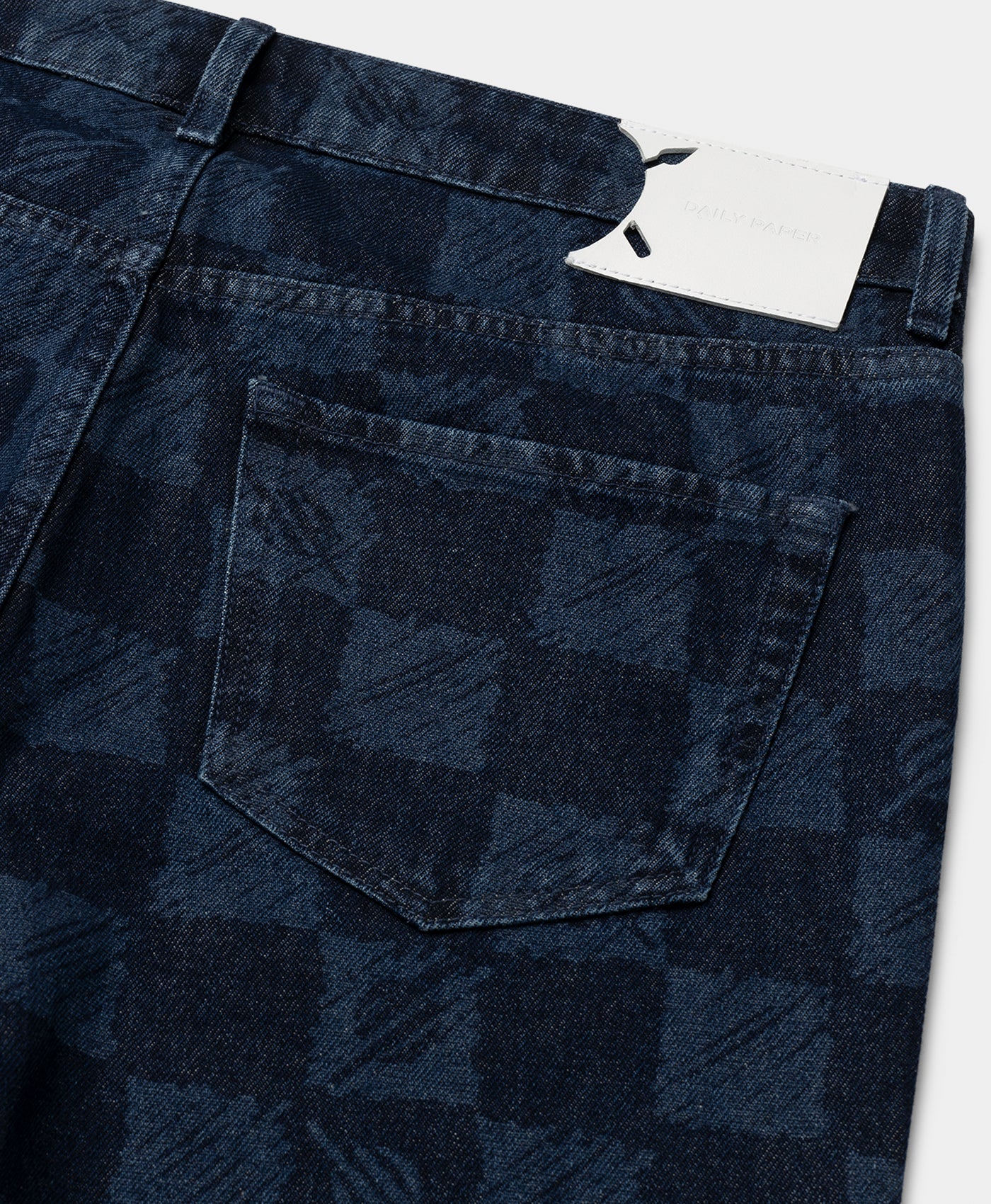 DP - Blue Kibo Check Jacquard Jeans - Packshot - detail