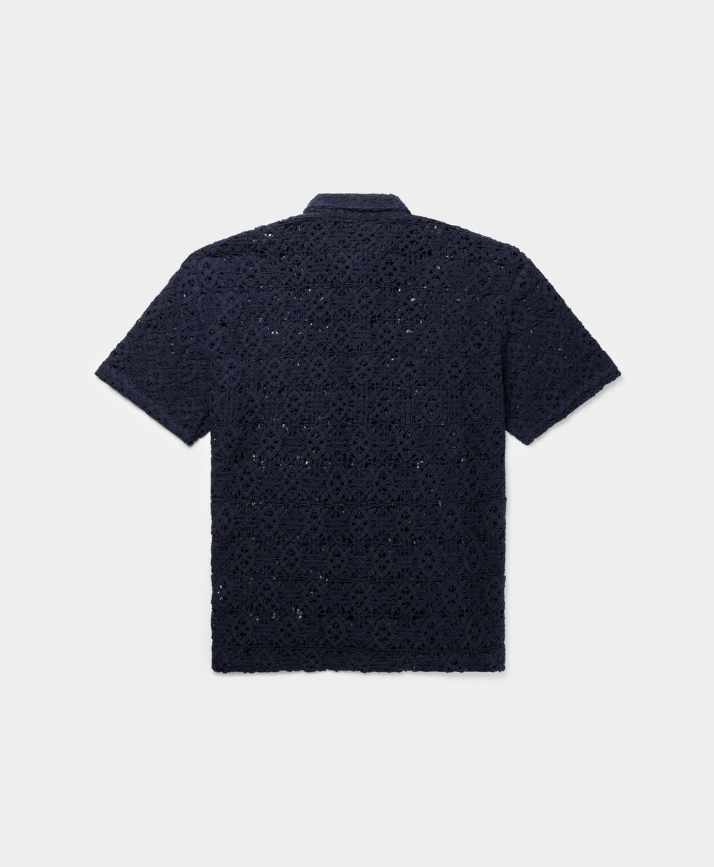 DP - Martime Blue Lace Shield Shirt - Packshot - rear