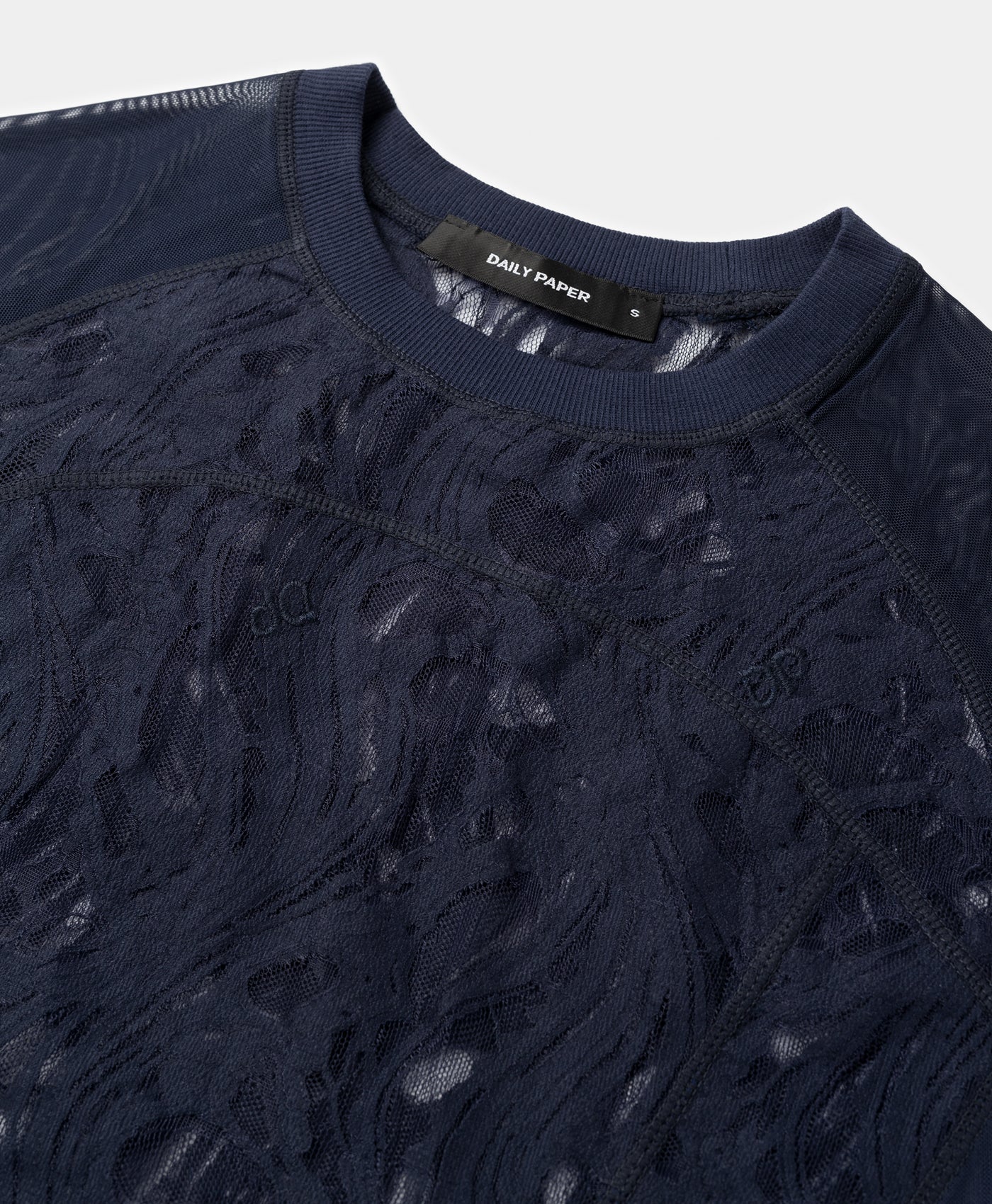 DP - Maritime Blue Lace Top - Packshot - detail