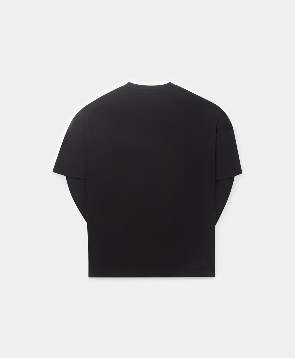 DP - Black Layered T-Shirt - Packshot - rear