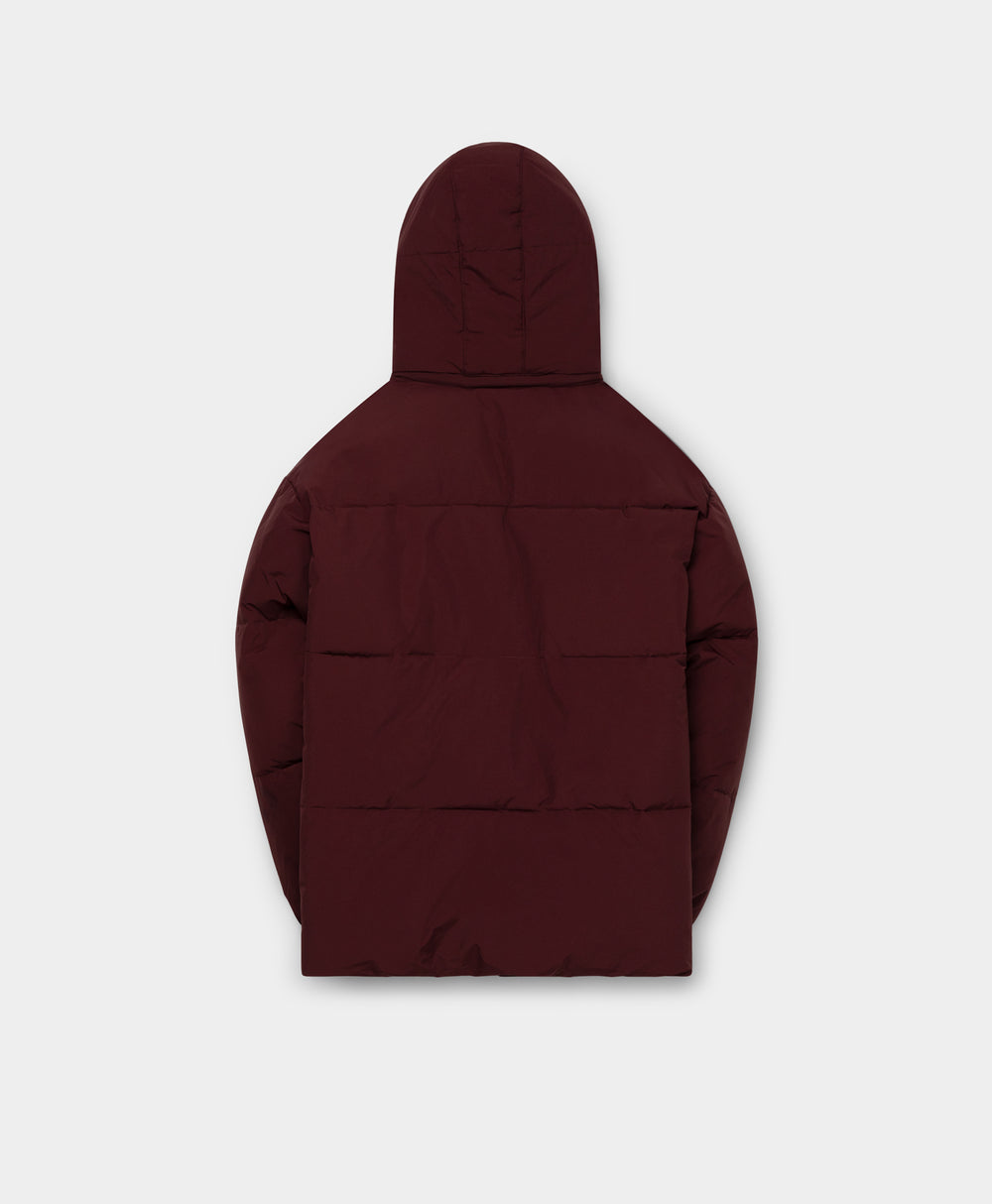 DP - Bordeaux Wine Nicole Puffer Jacket - Packshot - Rear