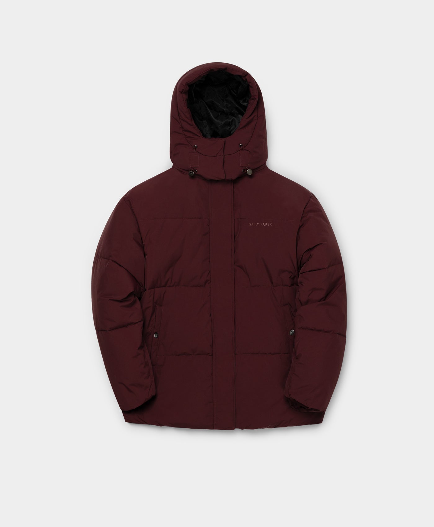 DP - Bordeaux Wine Nicole Puffer Jacket - Packshot - Front 