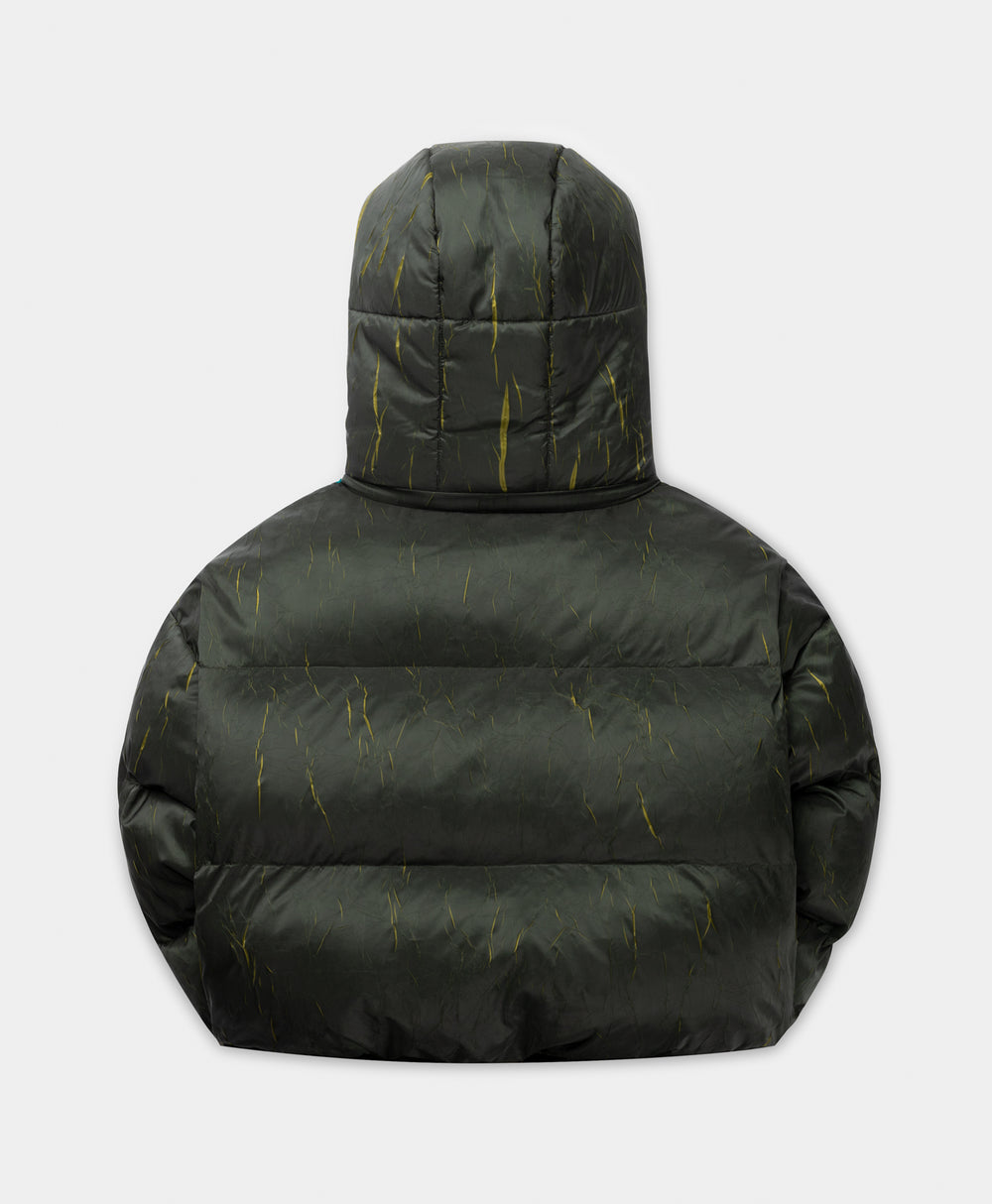 DP - Cardamon Green Jorja Puffer Jacket - Packshot - rear