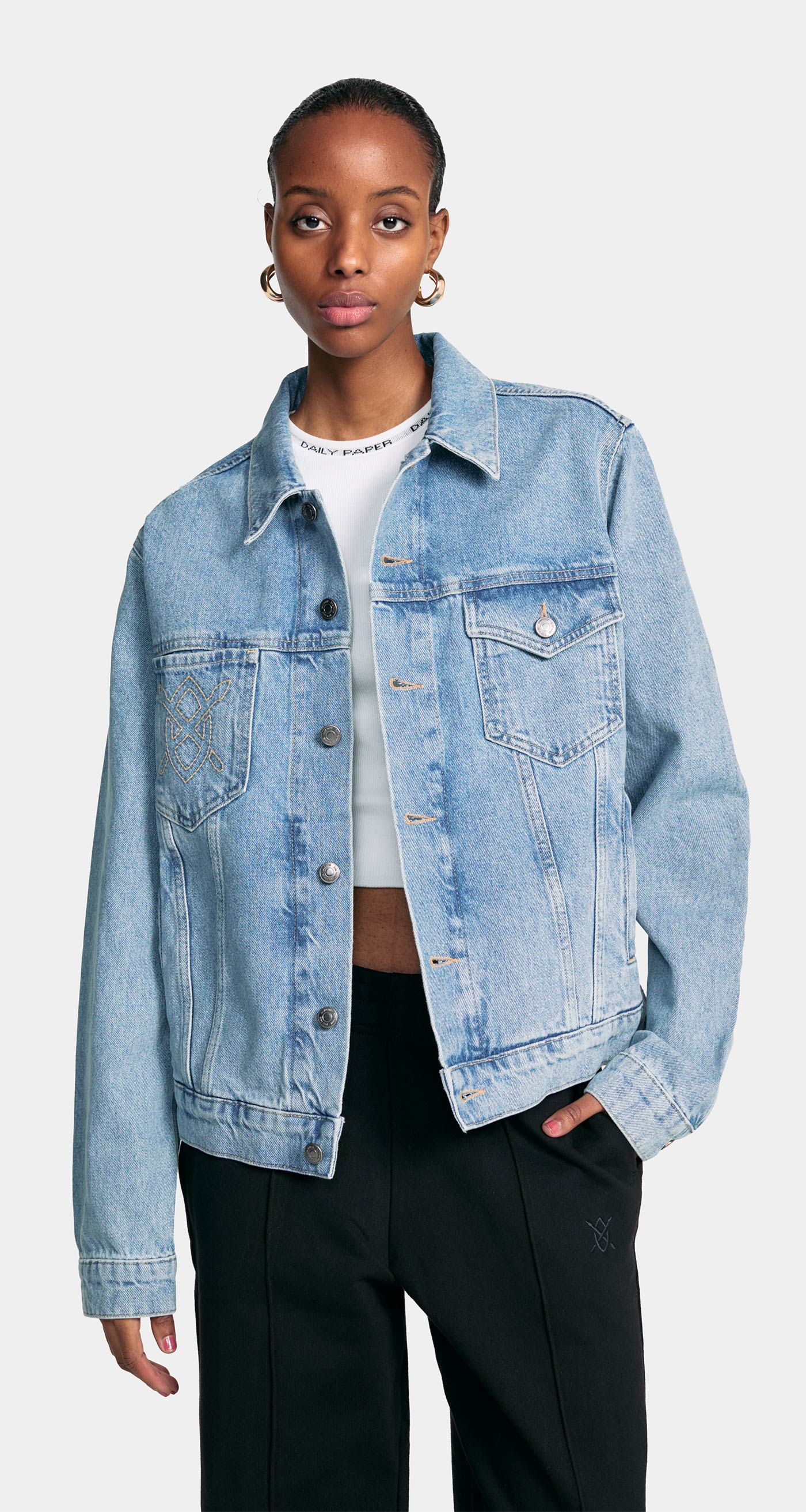 DP - Light Blue Nunise Denim Jacket - Wmn - Rear