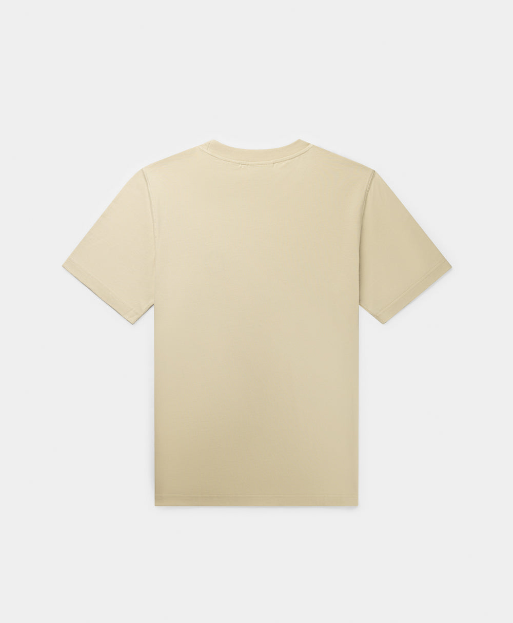 DP - Pelican Beige Orbit Emb T-Shirt - Packshot - rear