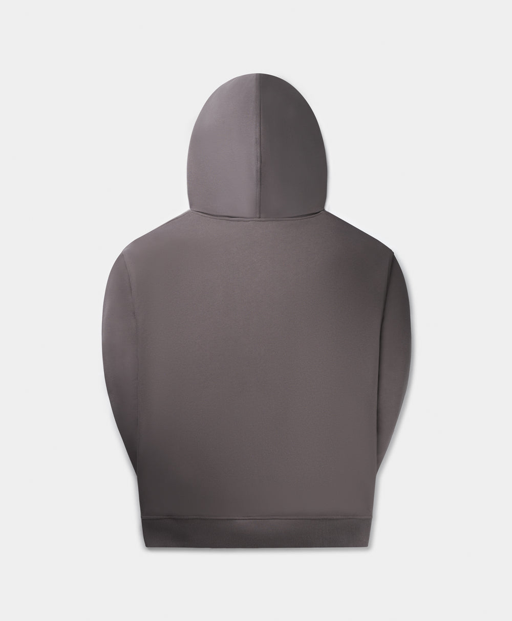 DP - Rabbit Grey Orbit Emb Zip Hoodie - Packshot - rear