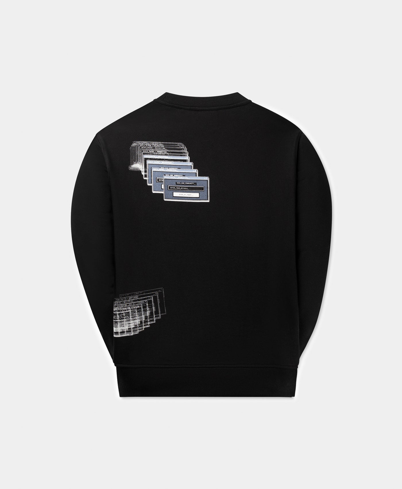 DP - Black Pop Up Sweater - Packshot - rear