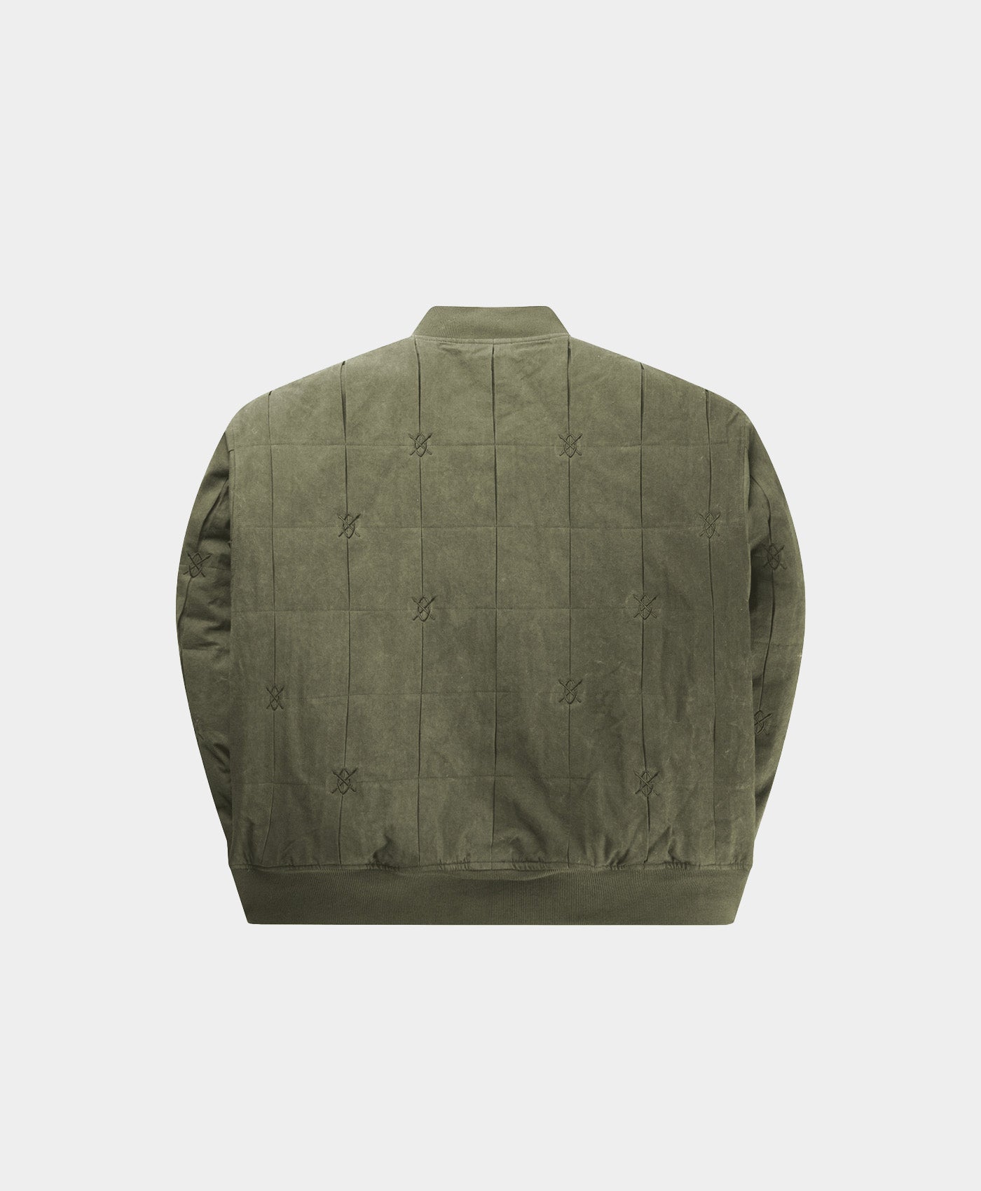 DP - Army Green Rasal Bomber Jacket - Packshot - Rear