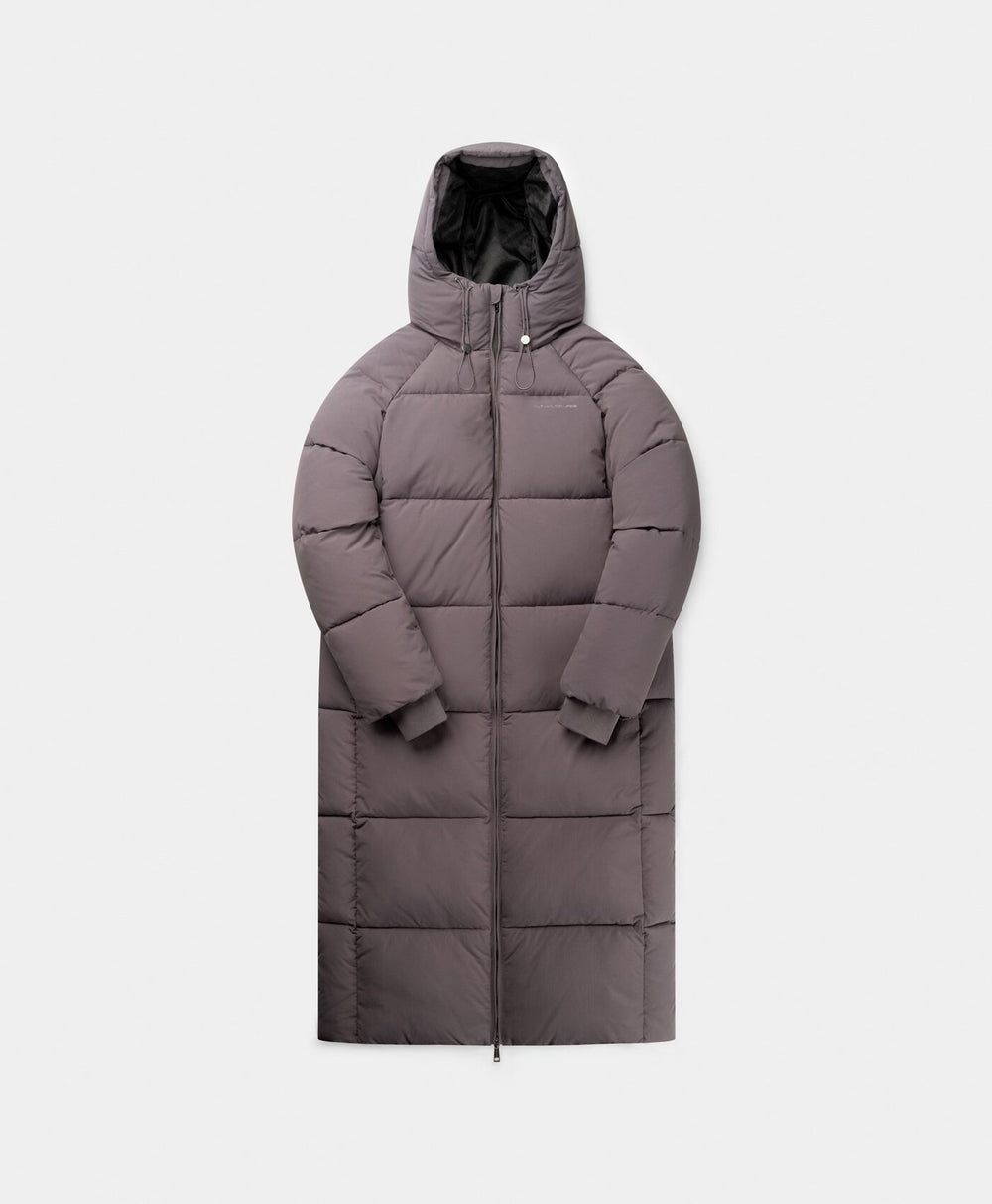 DP - Rabbit Grey Relaxed Long Puffer - Packshot - front 