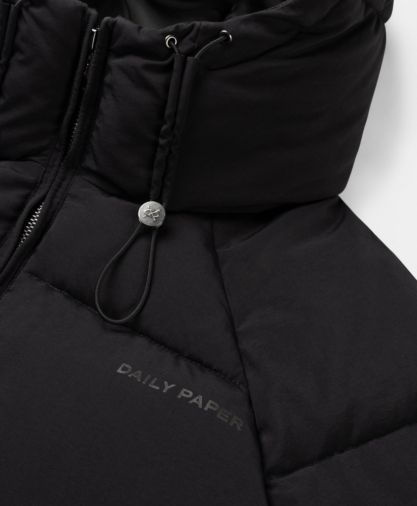 DP - Black Relaxed Puffer - Packshot - detail