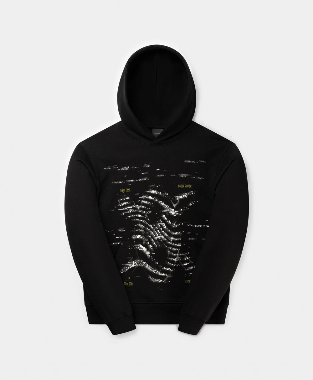 DP - Black Rewind Hoodie - Packshot - front 