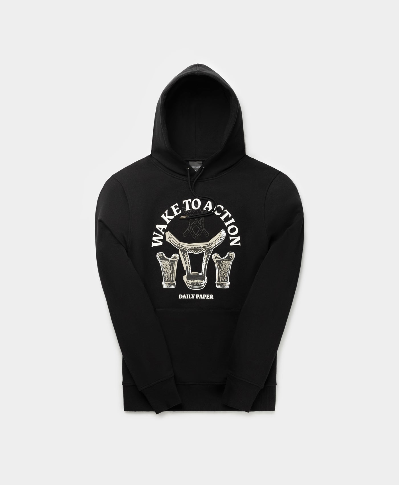 DP - Black Rivo Hoodie - Packshot - Front