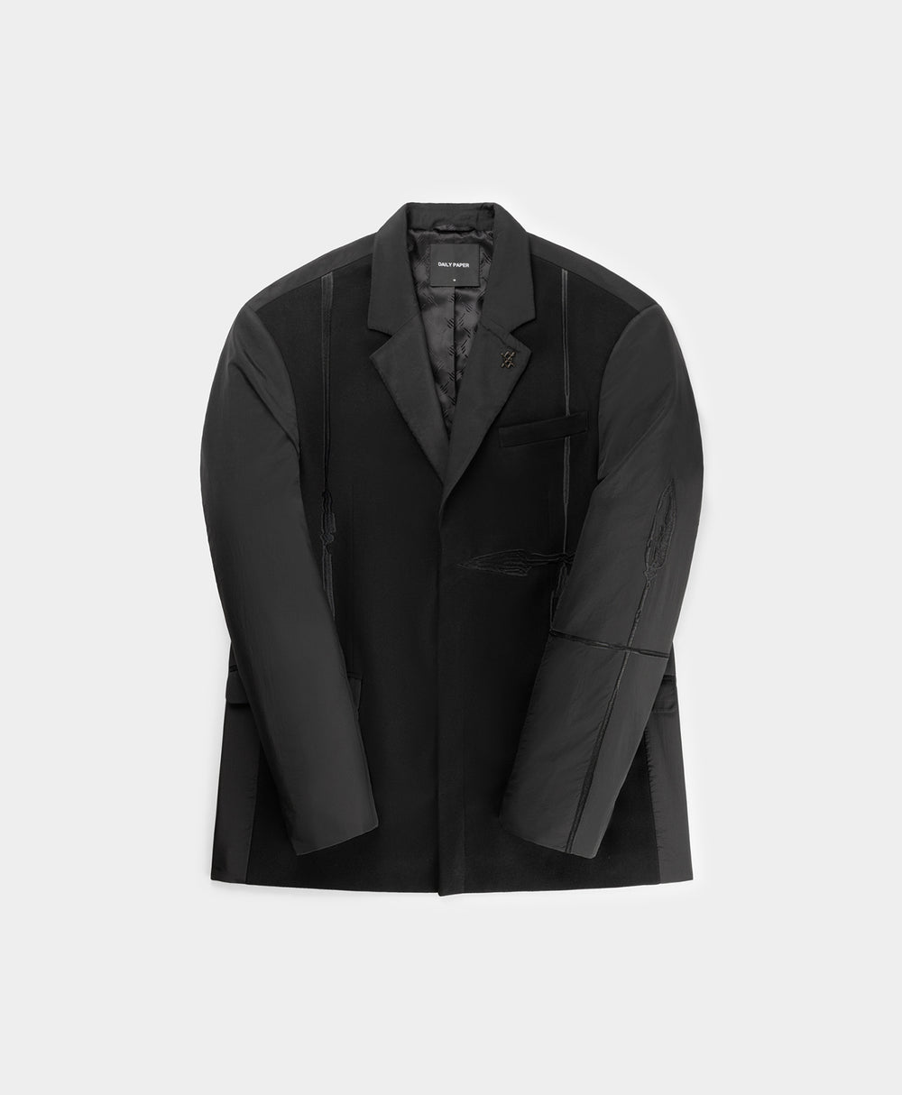 DP - Black Rabee Blazer - Packshot - Front