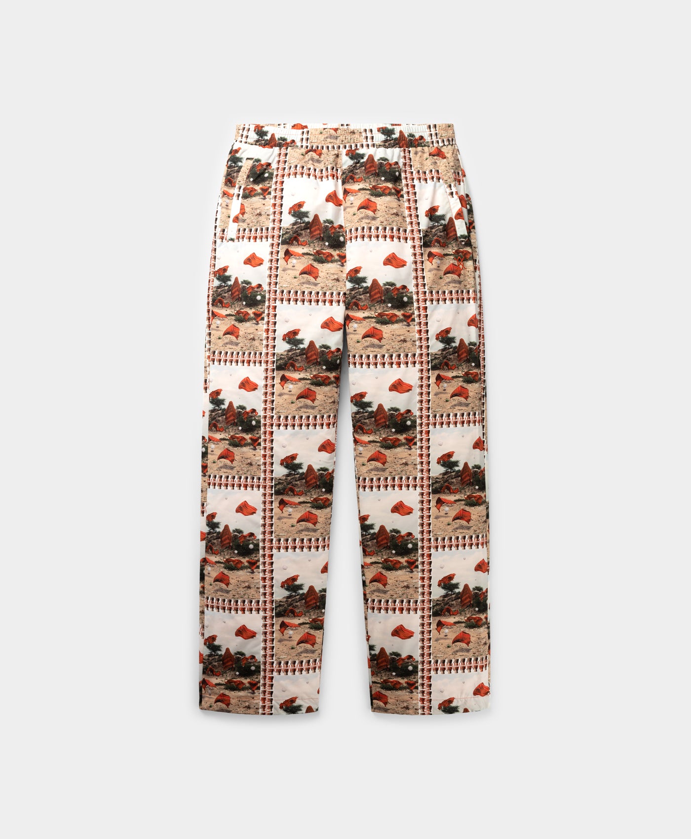 DP - Red Grey Rashid Pants - Packshot - Front