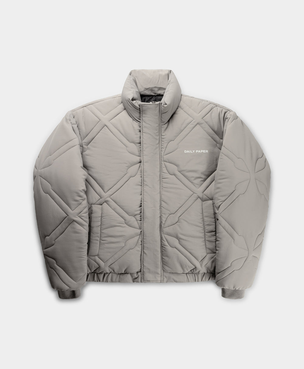 DP - Grey Flannel Runako Puffer Jacket - Packshot - Front