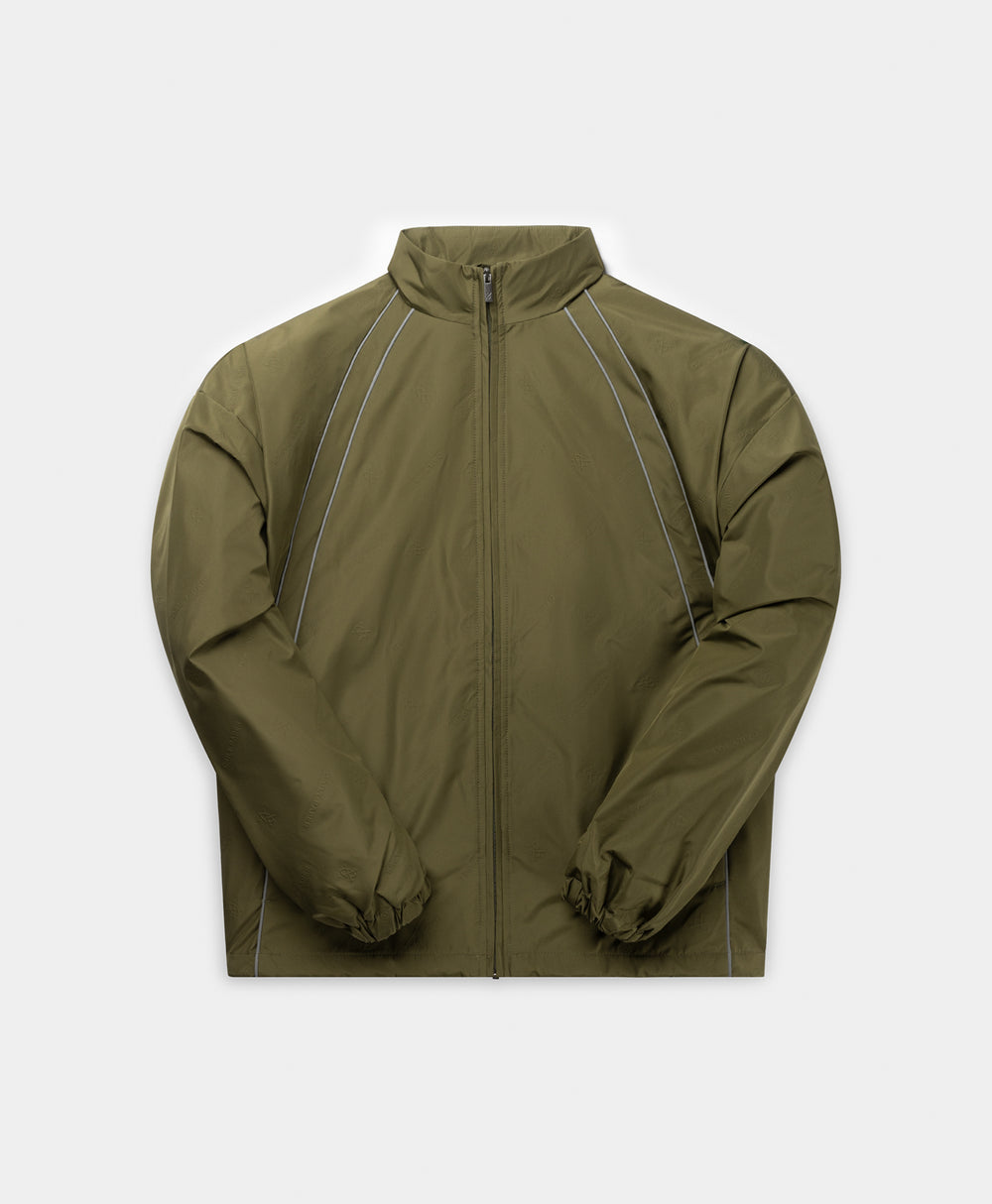 DP - Green Taye Logo Relaxed Track Jacket - Packshot - front 