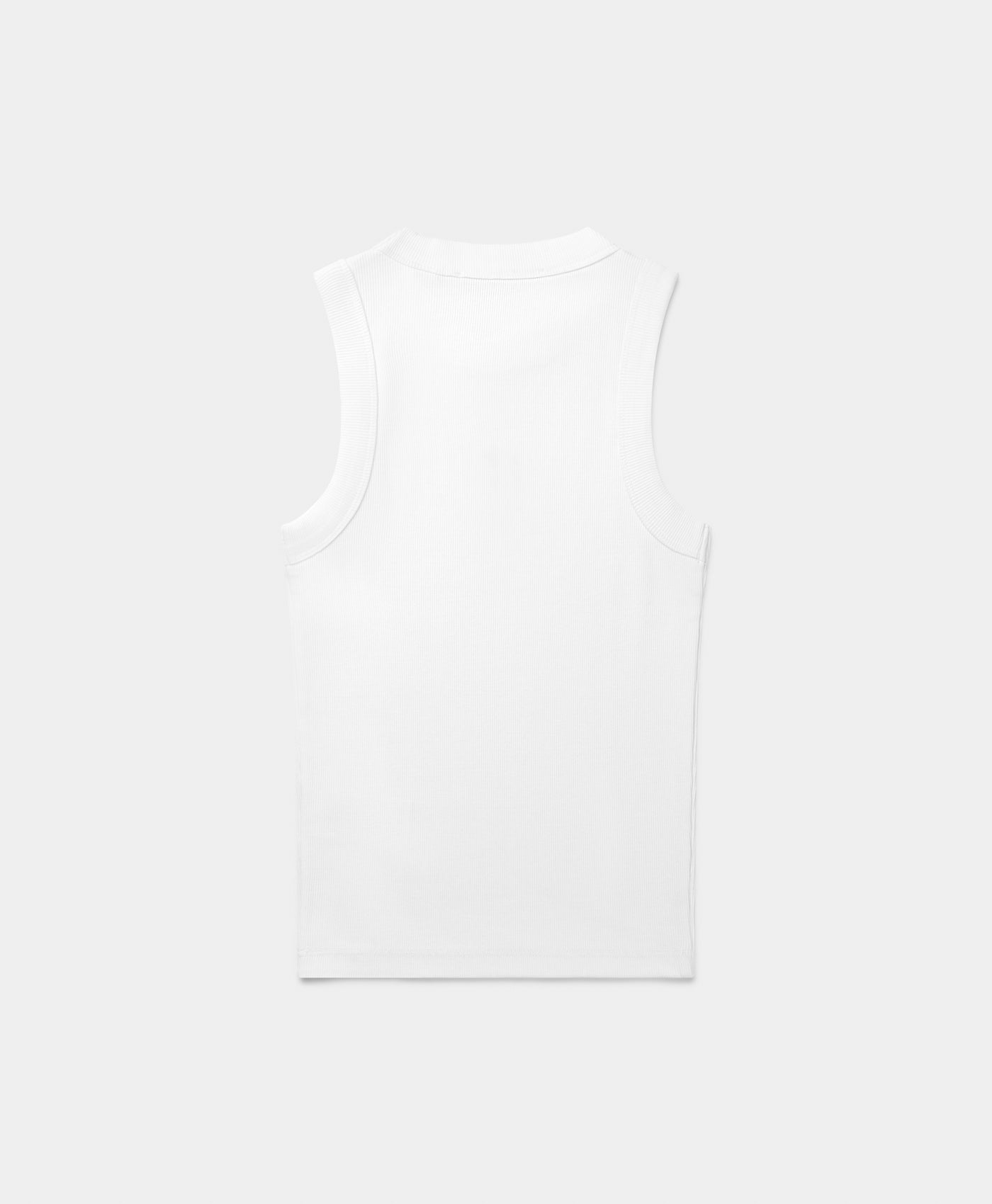 DP - White Unit Rib Tank Top - Packshot - Rear