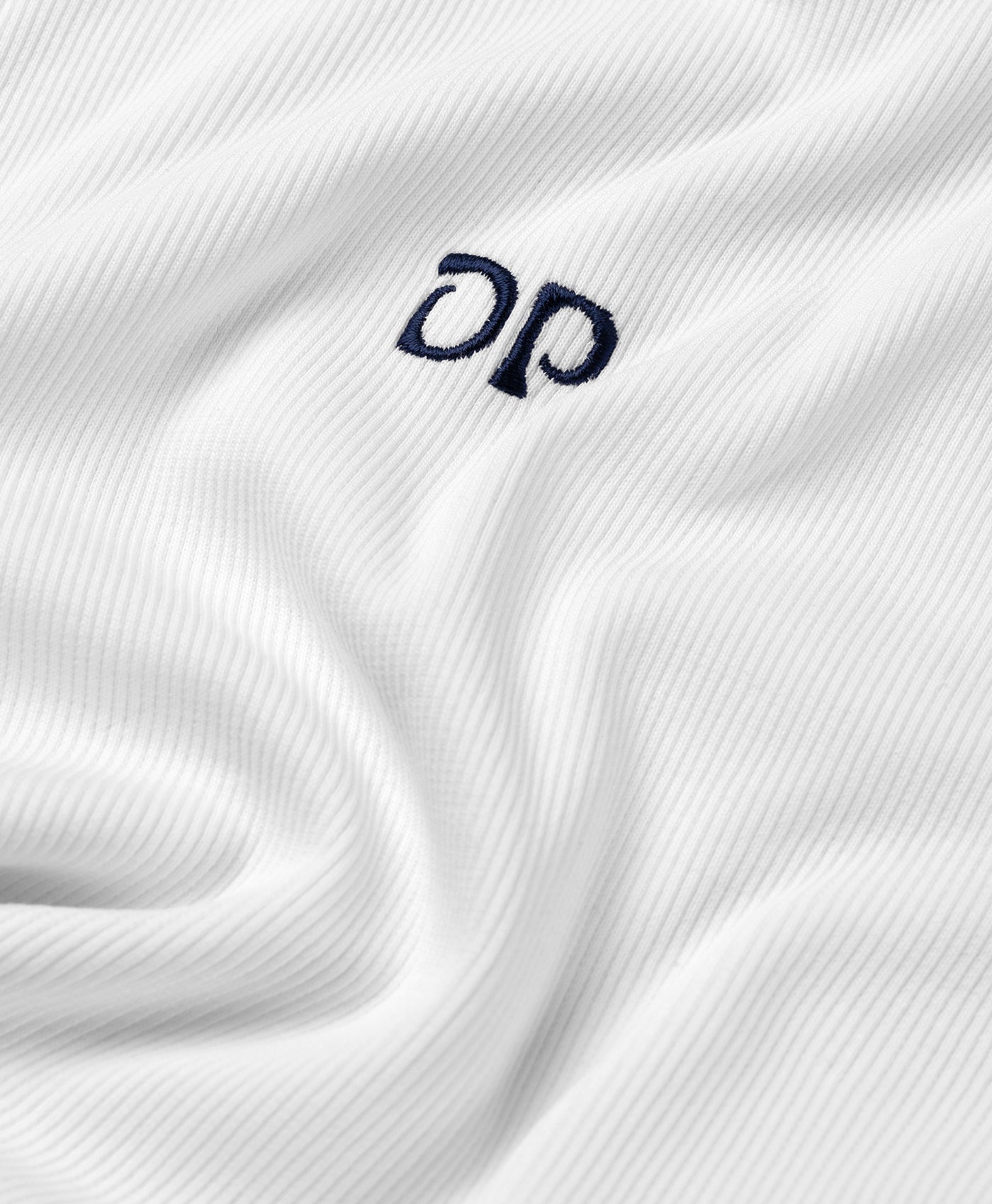 DP - White Unit Rib Tank Top - Packshot- detail