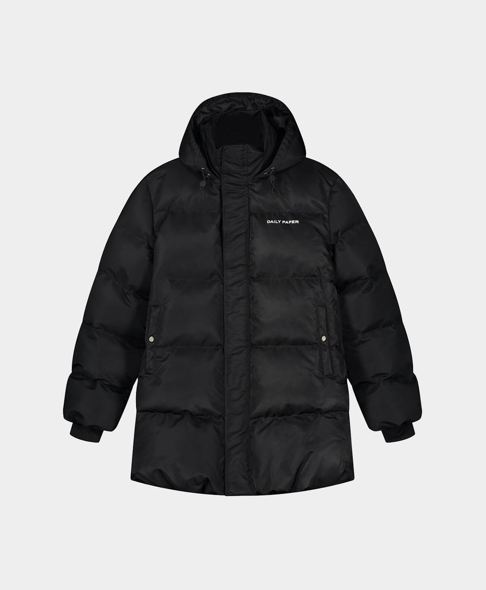 DP - Black Epuffa Mid Jacket - Packshot - Front