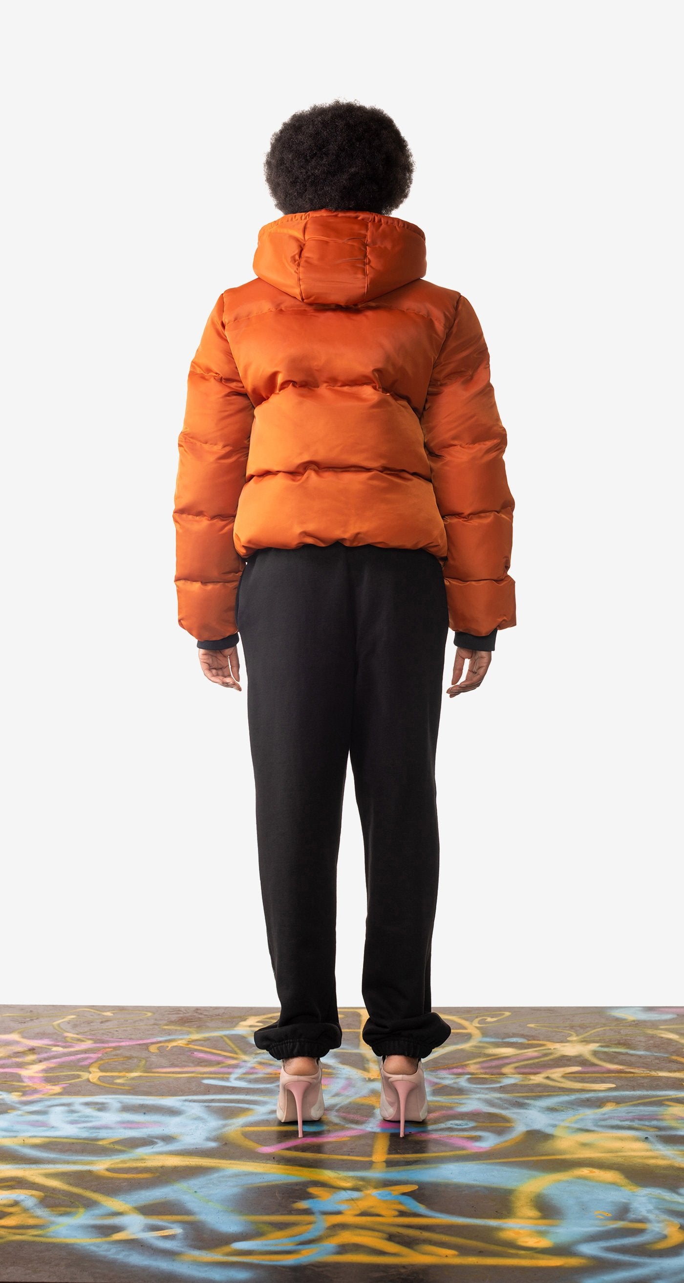 DP - Orange Clay Epuffa Jacket - Wmn - Rear