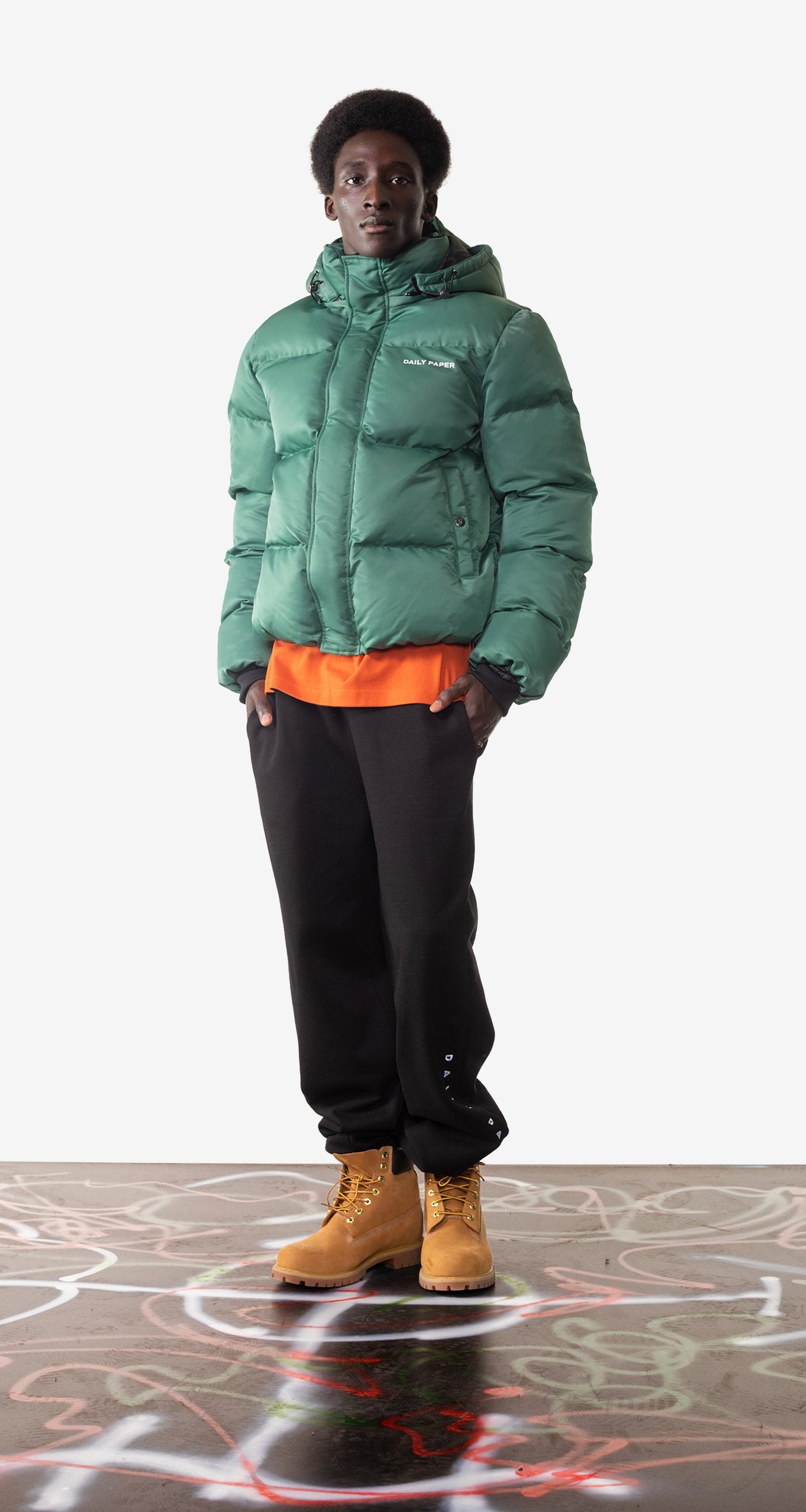 Daily Paper - Green Pine Epuffa Jacket - Men Rear